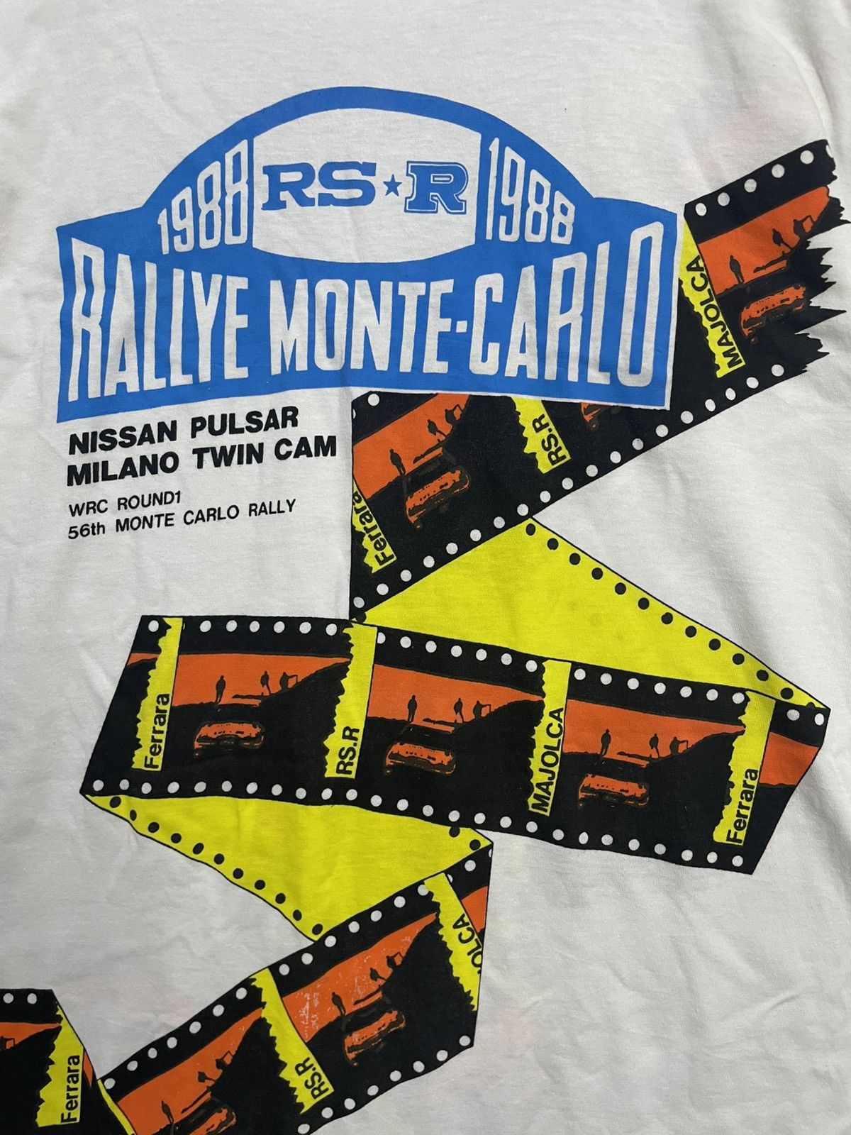 Vintage Vintage 1988 Rallye Monte-Carlo T-Shirt Size US M / EU 48-50 / 2 - 2 Thumbnail