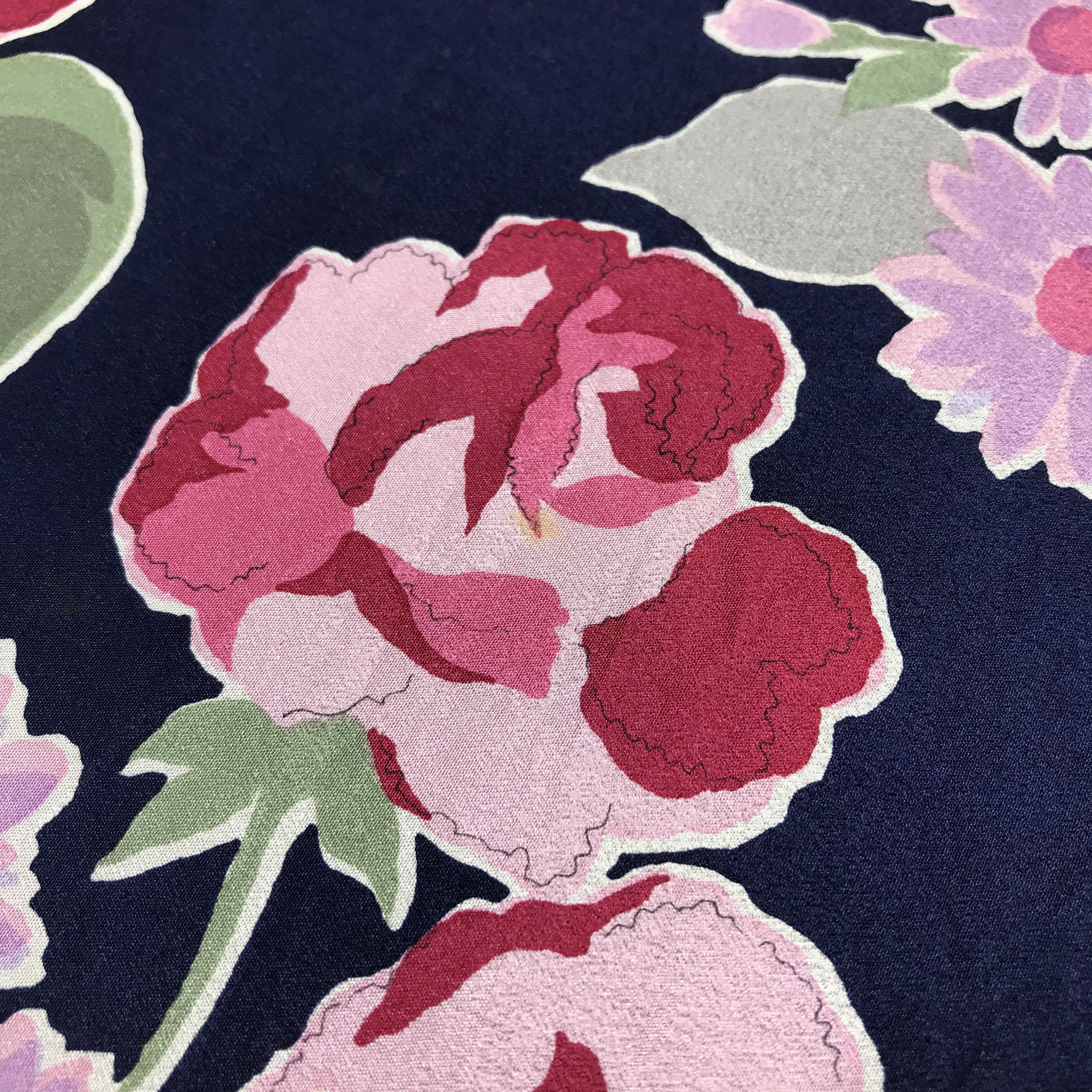 Louis Feraud Vintage Louis Feraud Floral Silk Scarf M17 Size ONE SIZE - 6 Thumbnail
