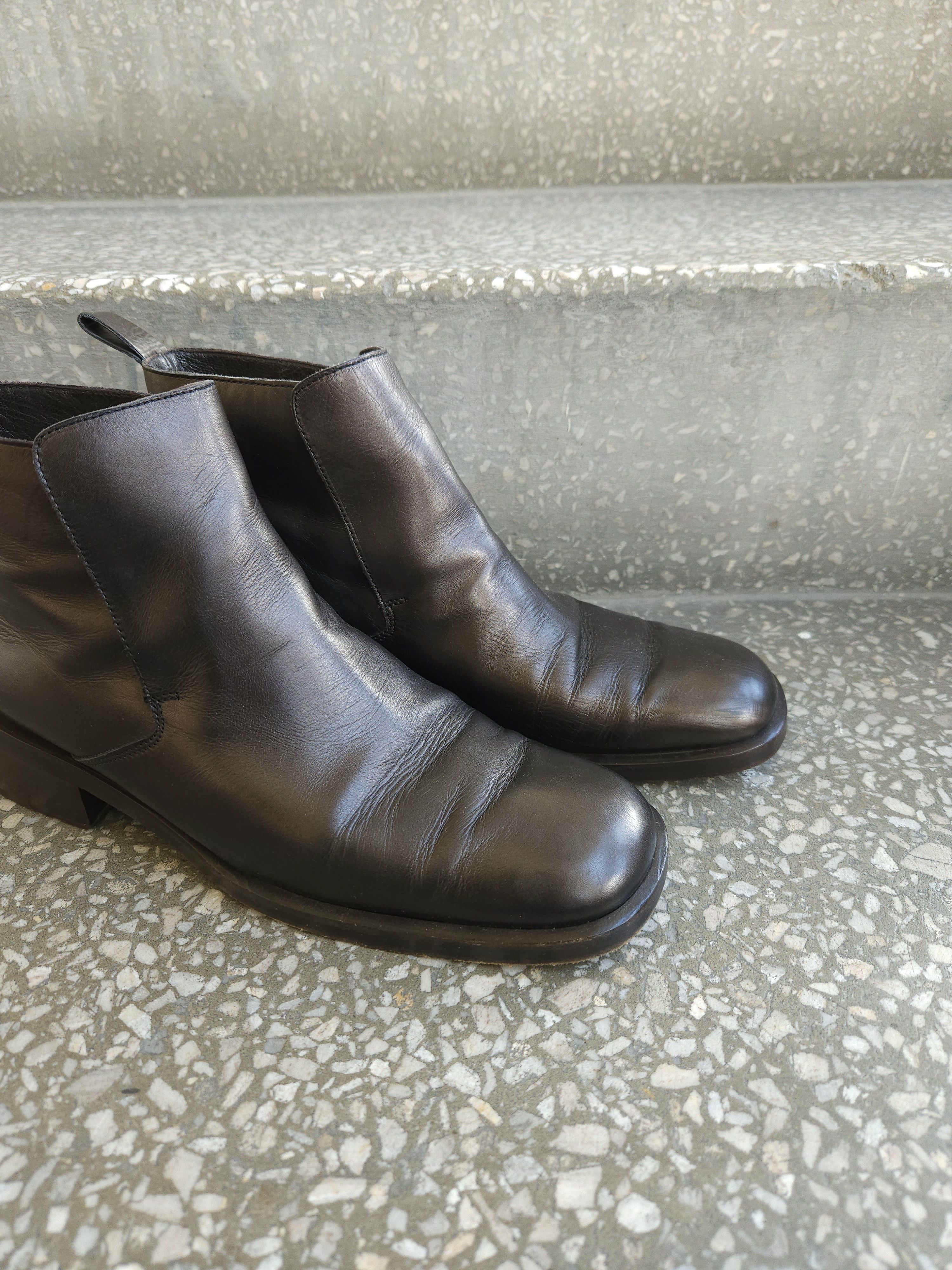 靴 90s gucci archive square toe heal boots 90s gucci archive square toe heal boots - メルカリ