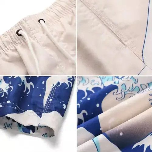 Jean 20SS Indigo Union Japan White Japanese Waves Shorts Size US 32 / EU 48 - 2 Thumbnail