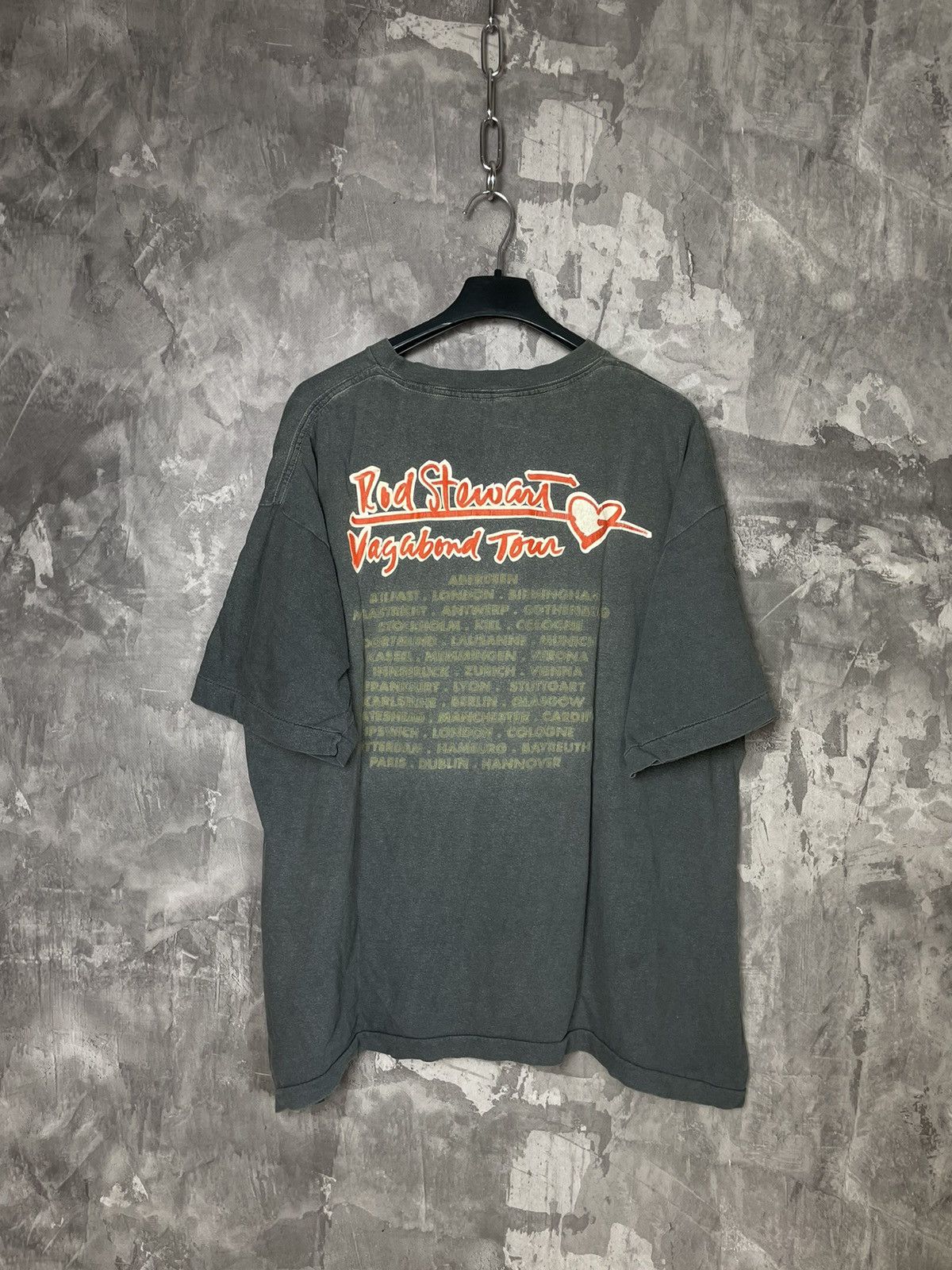 Band Tees × Vintage Vintage 90s Rod Stewart Tour Oversize T-shirt Size US L / EU 52-54 / 3 - 2 Thumbnail