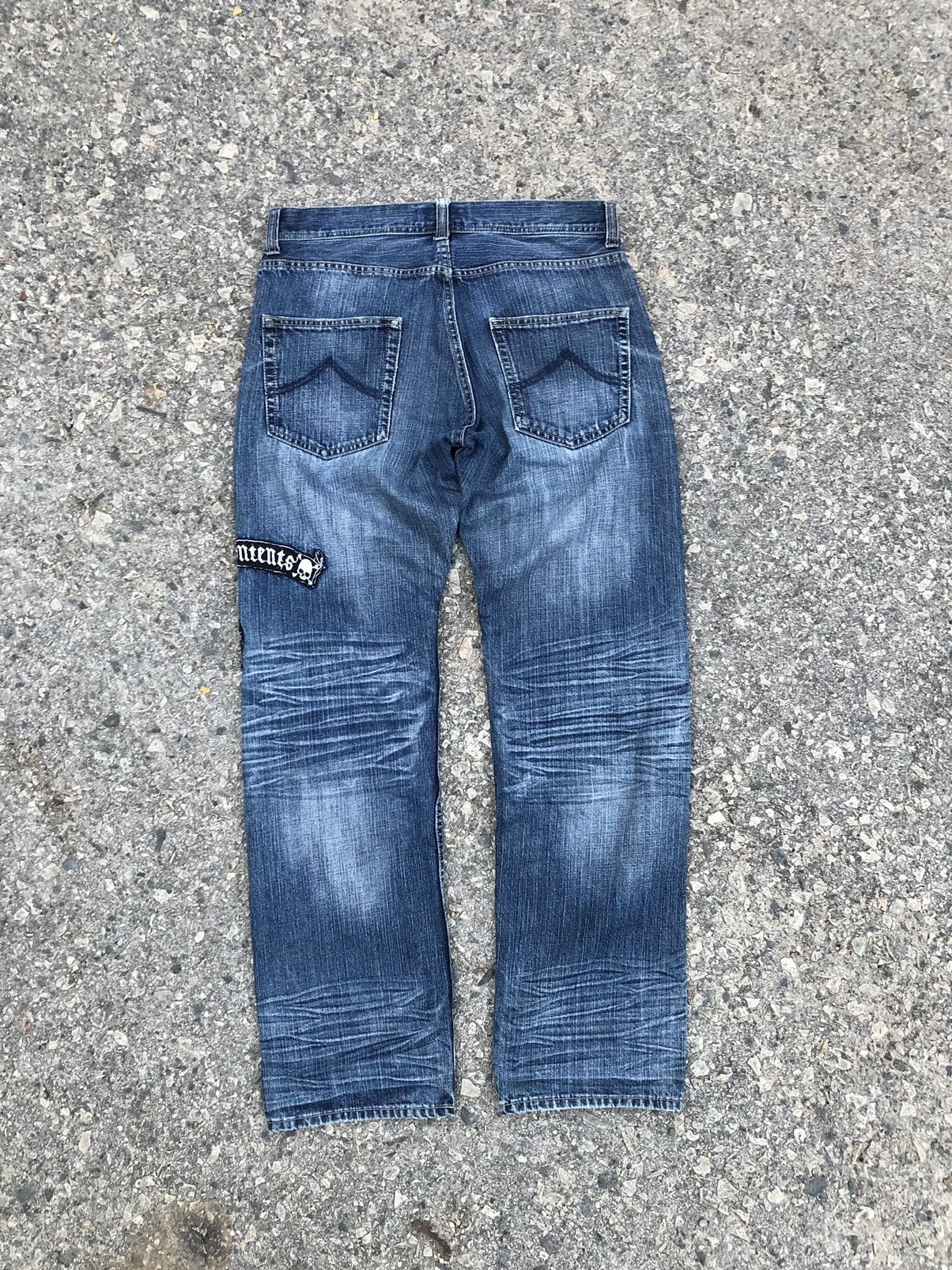 Seditionaries SKULL PATCHES DISTRESSED DENIM BY SORRIDERE Size US 32 / EU 48 - 4 Thumbnail