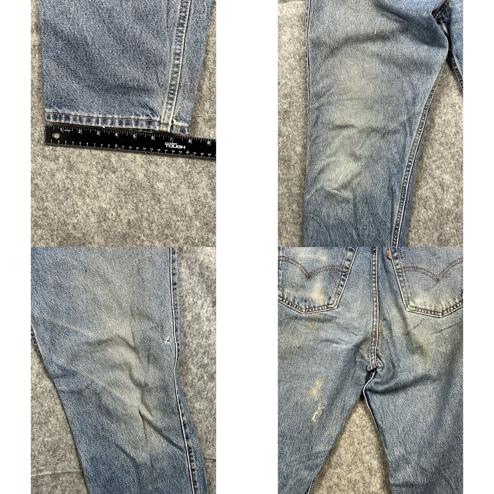 Levi's VINTAGE Levi's 540 Jeans Mens Relaxed Fit Straight Leg Workwear 34x34 Blue Denim Cotton 90s Retro Gangsta Punk Grunge 5-Pocket Mens Regualr Fit Jeans Size US 34 / EU 50 - 8 Thumbnail