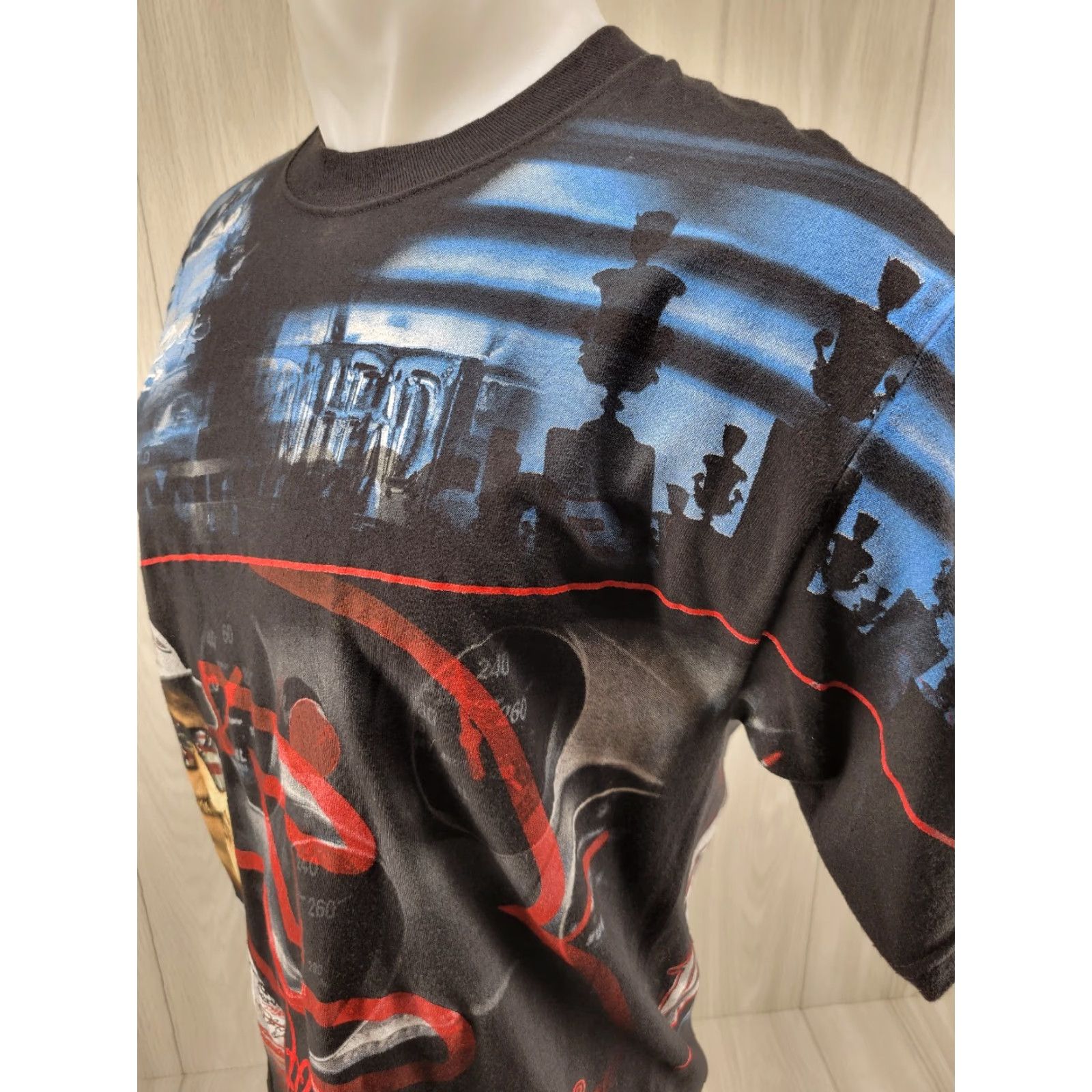 Chase Authentics VINTAGE Chase Authentics Dale Earnhardt All Over Print T Shirt Men's M Black Shirt Mens 90s NASCAR Size US M / EU 48-50 / 2 - 3 Thumbnail
