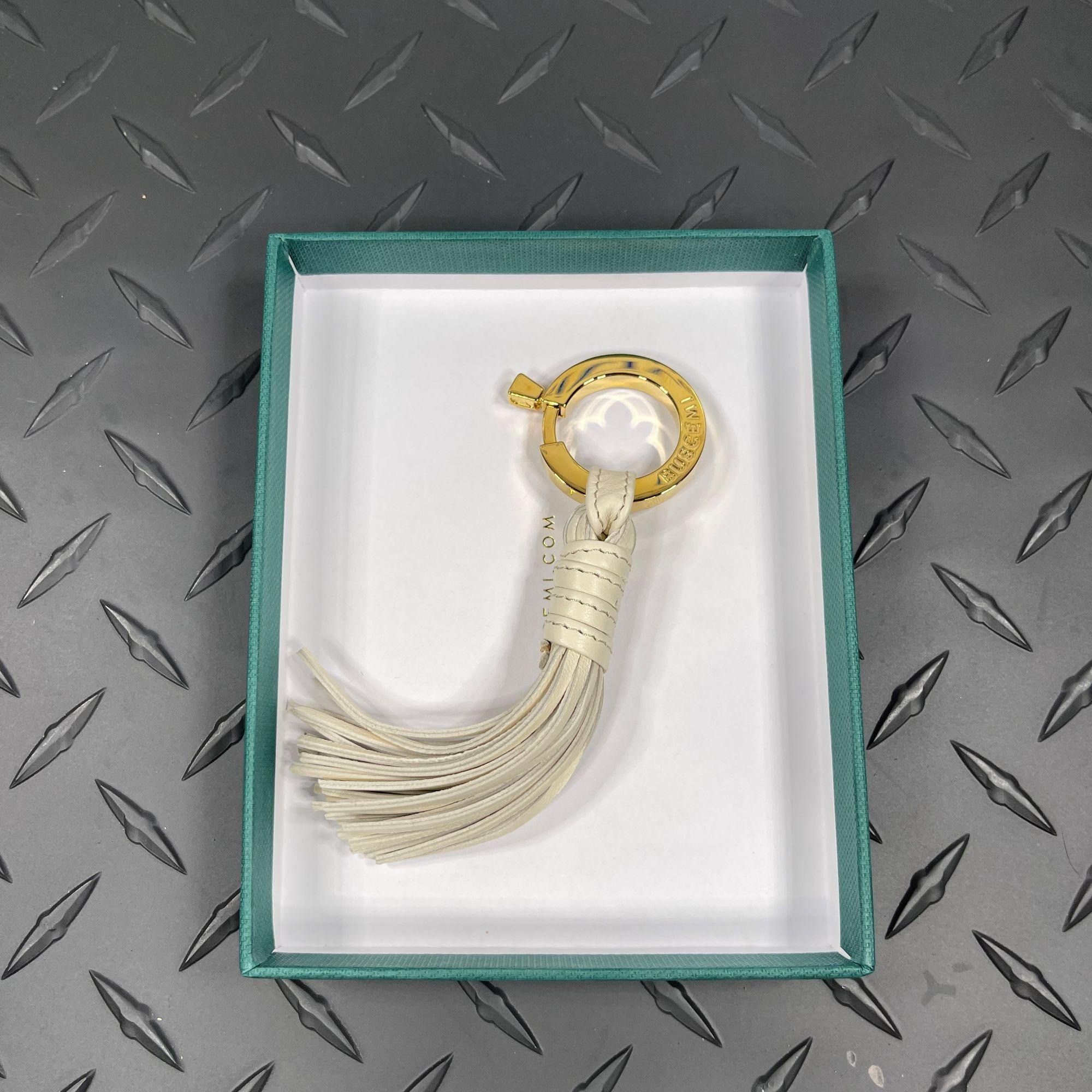 Buscemi Buscemi Fringe Keyholder Off White Leather Size ONE SIZE - 2 Thumbnail