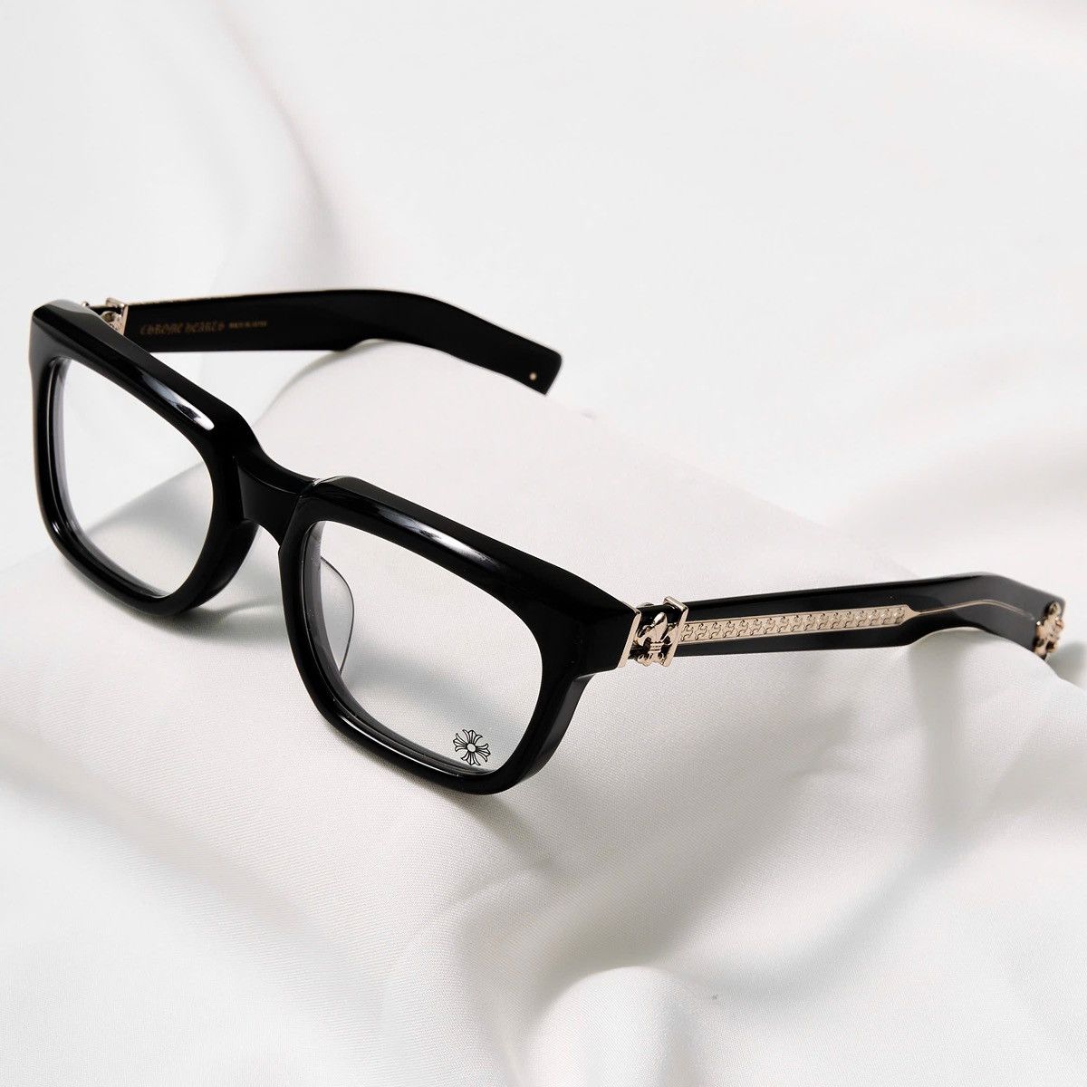 Chrome Hearts CHROME HEARTS SEE YOU IN TEA BLACK-GOLD PLATED GLASSES Size ONE SIZE - 2 Thumbnail