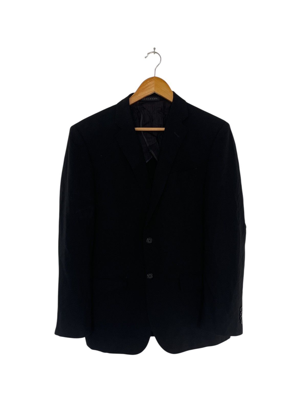 Designer × Vintage HILTON BLAZER BLACK COLOUR Size 44S - 1 Thumbnail
