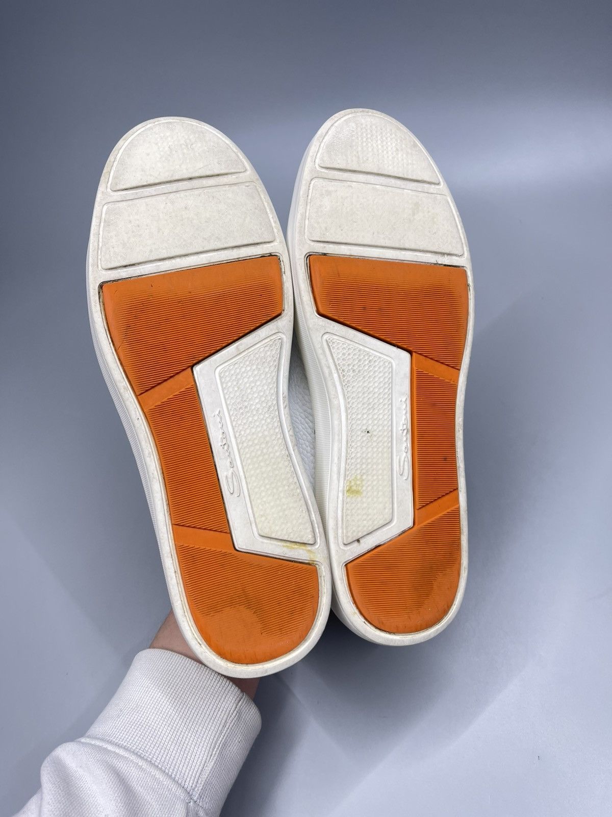 Santoni Santoni Leather Low Top Sneakers Size US 5.5 / EU 38 - 13 Thumbnail