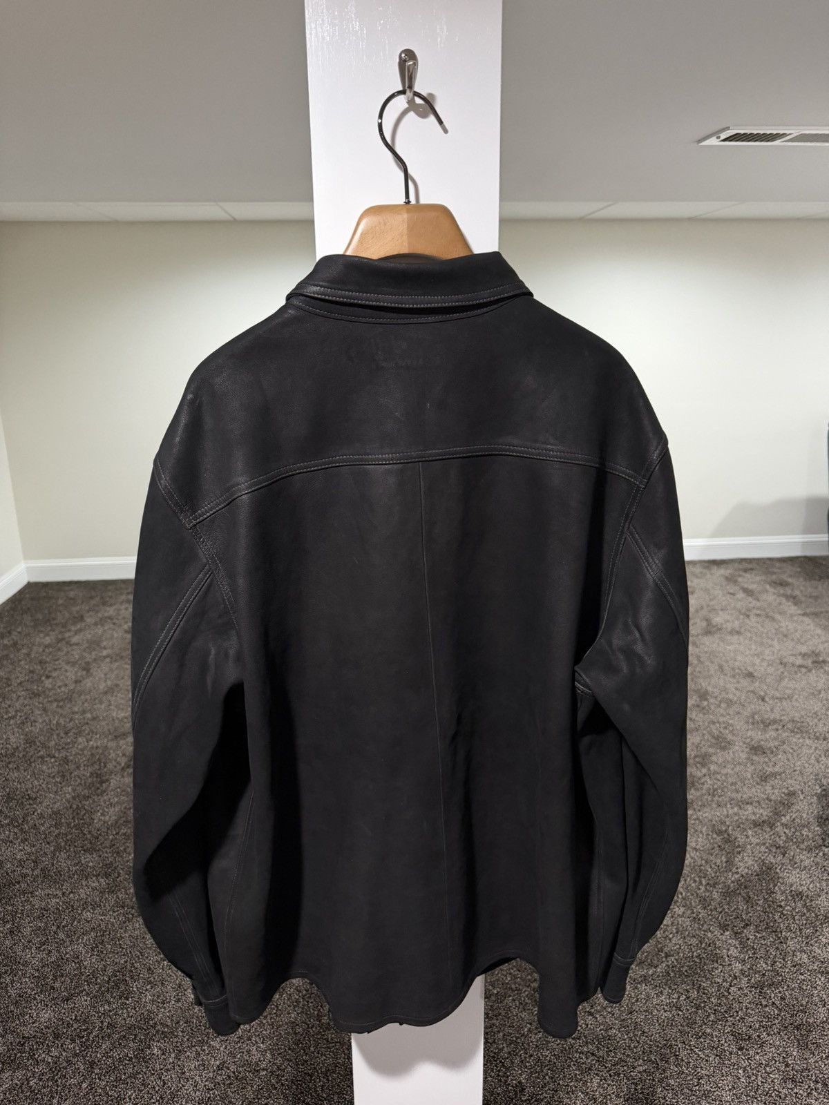 RRL Ralph Lauren RRL Ralph Lauren Roughout Sheep Suede Leather Workshirt Jack Size US XXL / EU 58 / 5 - 2 Thumbnail