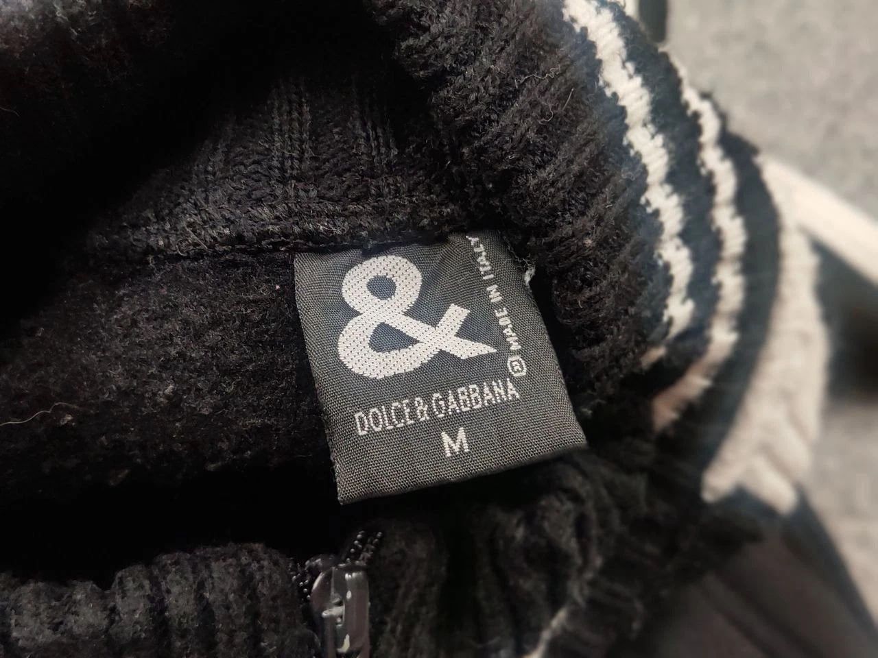 Vintage Vintage Dolce & Gabbana Logo Black ribbed Light Jacket Y2K Size US M / EU 48-50 / 2 - 11 Thumbnail