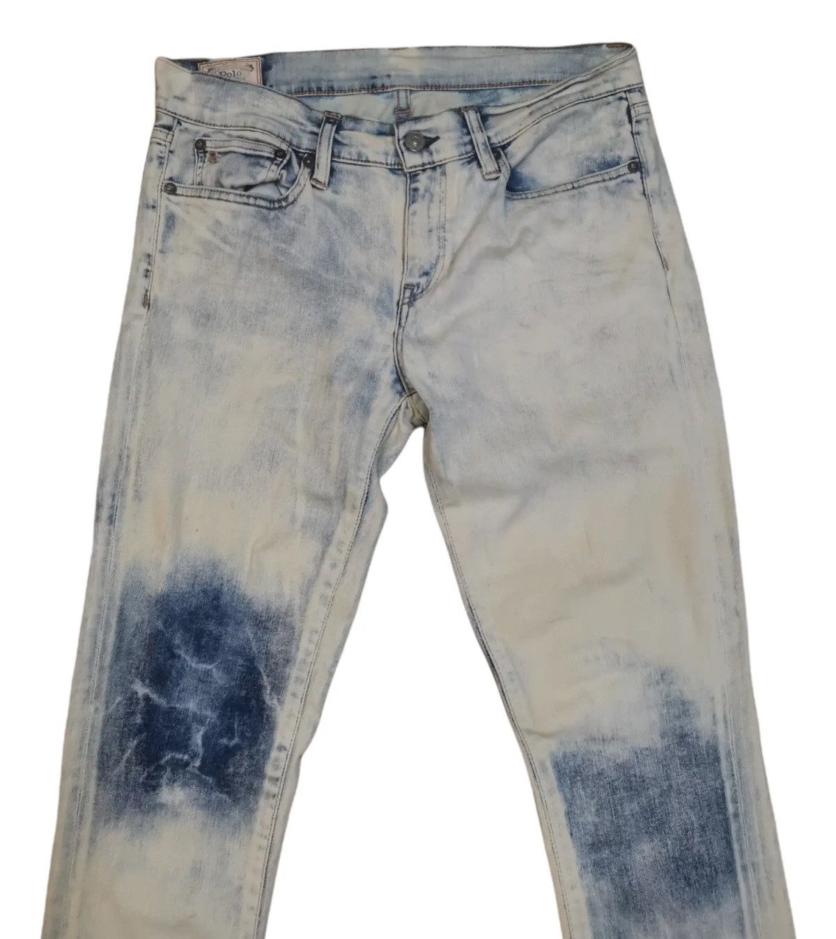 RRL Ralph Lauren Polo Ralph Lauren Tompkins Skinny Jeans Acid Wash Size US 29 - 6 Thumbnail