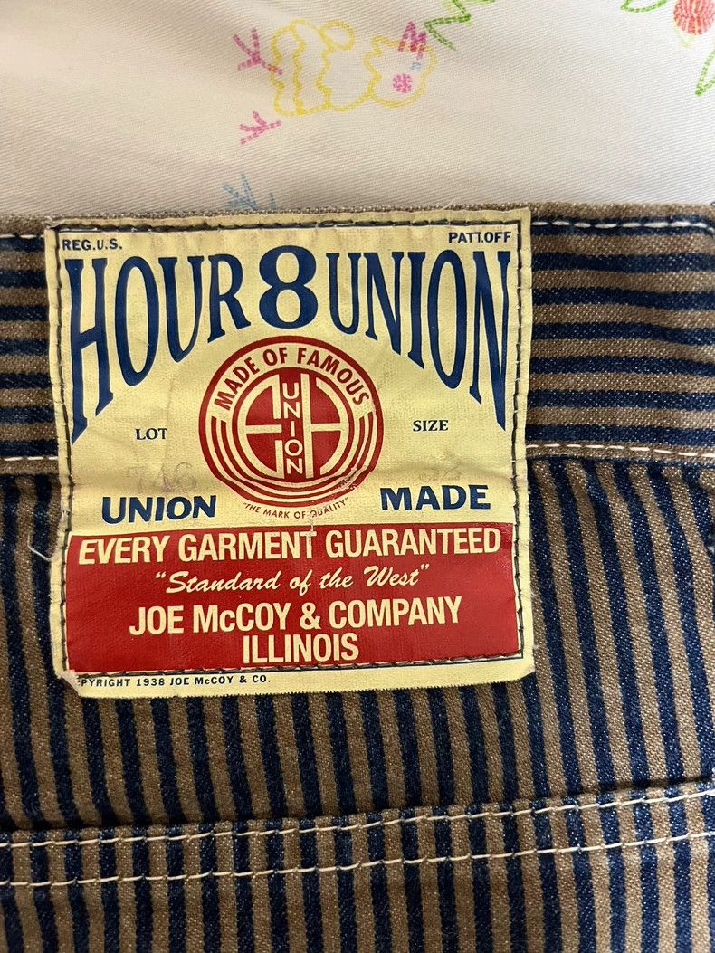 The Real McCoy's The Real McCoy's746 Striped Work Shorts Size US 32 / EU 48 - 3 Thumbnail