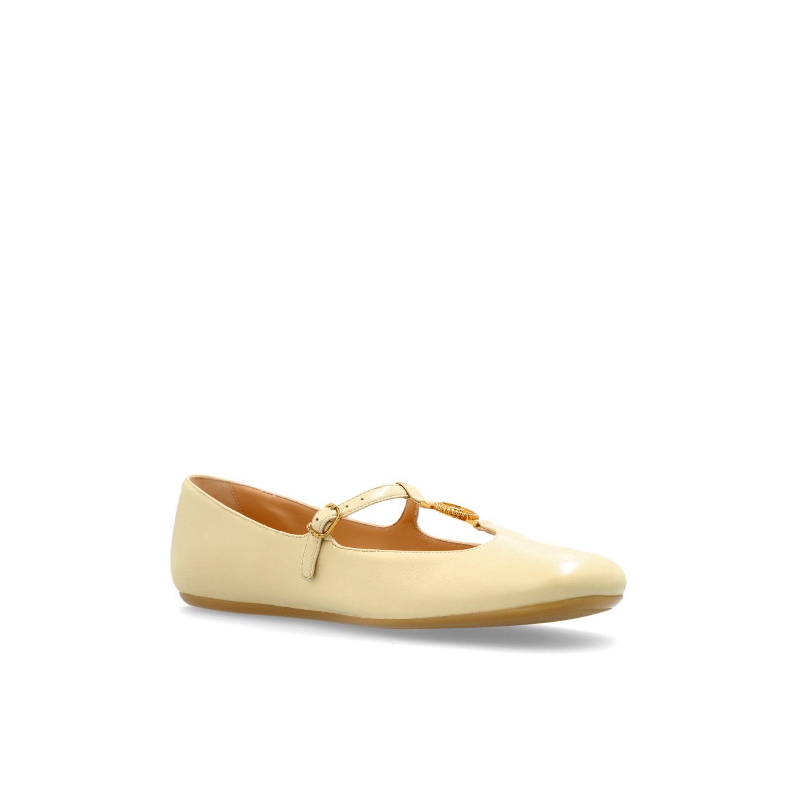Chloe Chloe Leonare Cream Leather Ballerina Flats New & Authentic Size US 7 / IT 37 - 2 Thumbnail