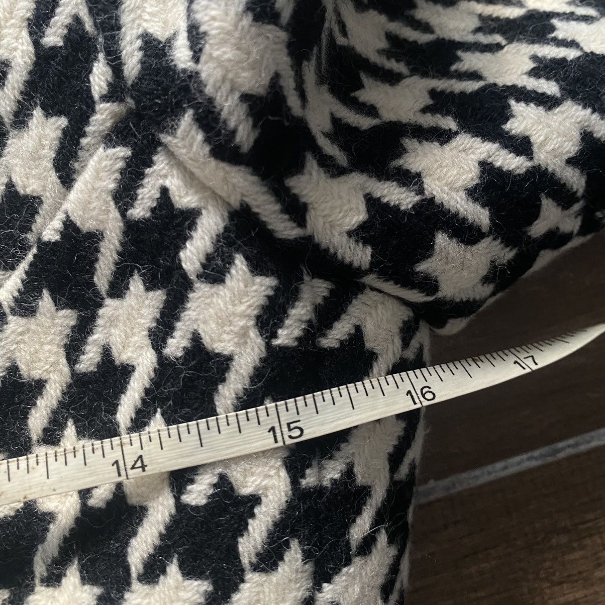 Yohji Yamamoto FW2003 Yohji Yamamoto houndstooth fringe blazer Size S / US 4 / IT 40 - 14 Thumbnail