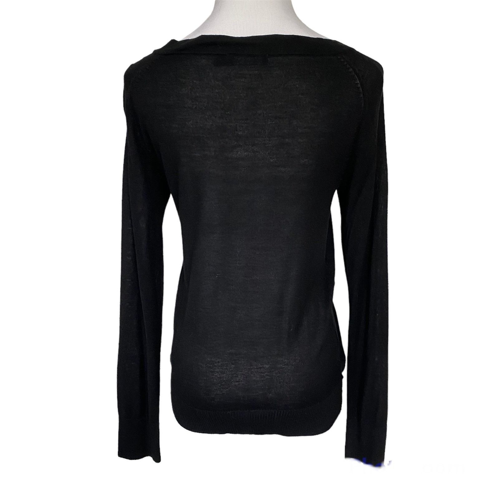 Other The Limited Black Long Sleeve Pleated Pullover Sweater XS Size XS / US 0-2 / IT 36-38 - 4 Thumbnail