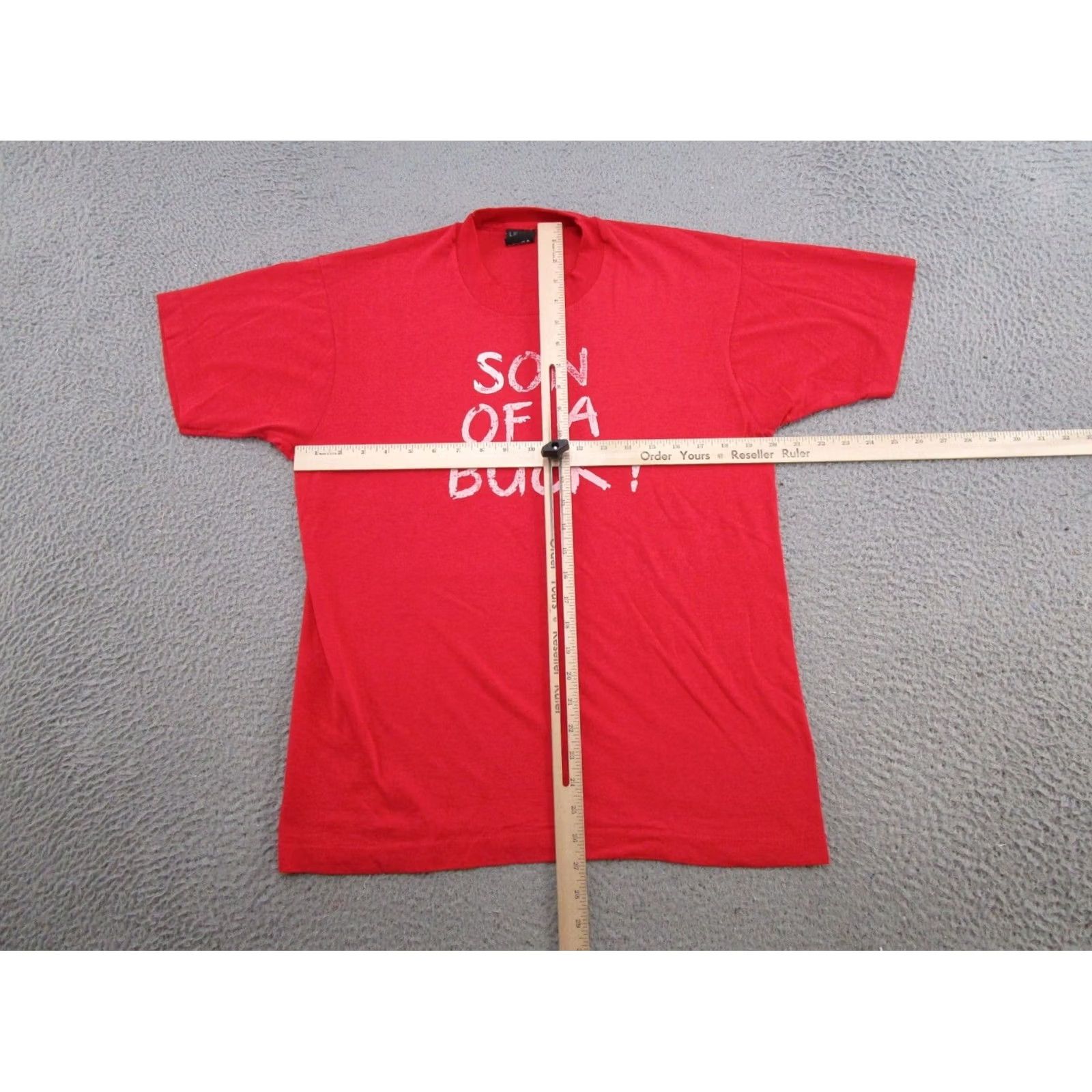 Vintage VINTAGE 80s 90s Son of a Buck Single Stitch Graphic Comedy Tee Shirt Size L Read Shirt Mens Red 90s Cotton Short Sleeve Crew Neck Tee Size US L / EU 52-54 / 3 - 4 Thumbnail