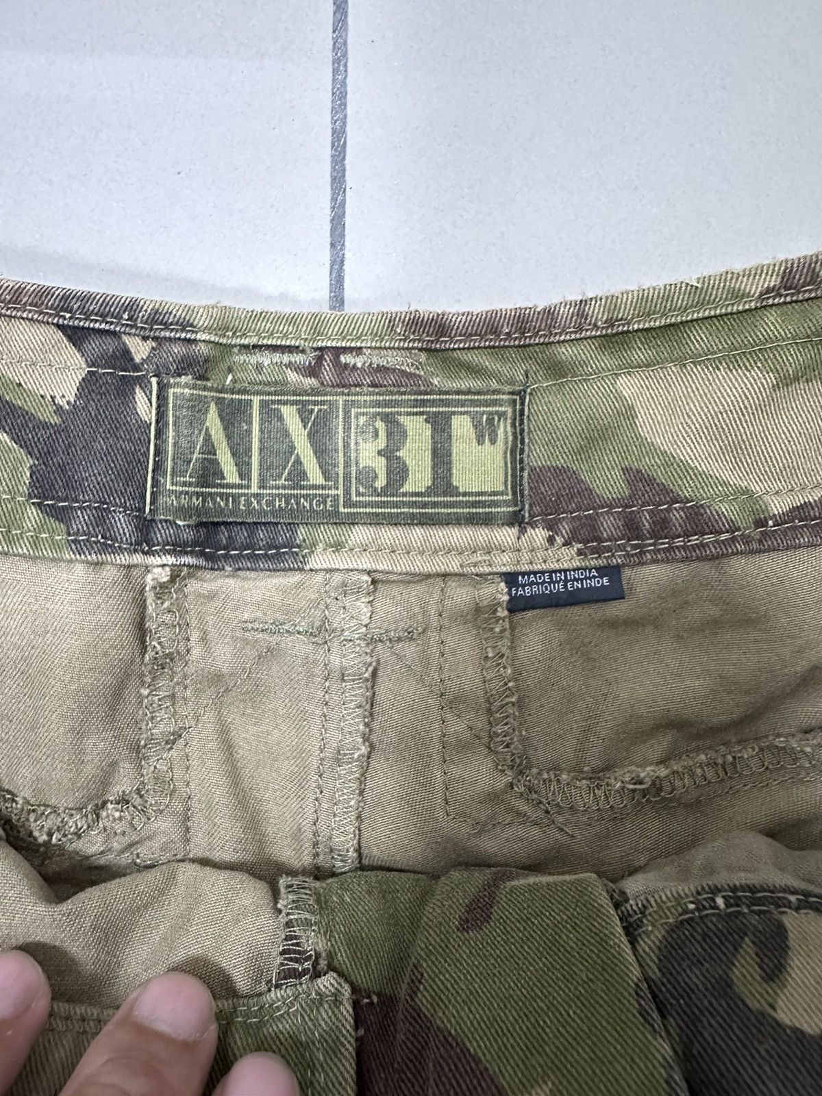 Armani Exchange Armani Exchage Short Pant Camoflage Cargo Pant Size US 31 - 3 Thumbnail