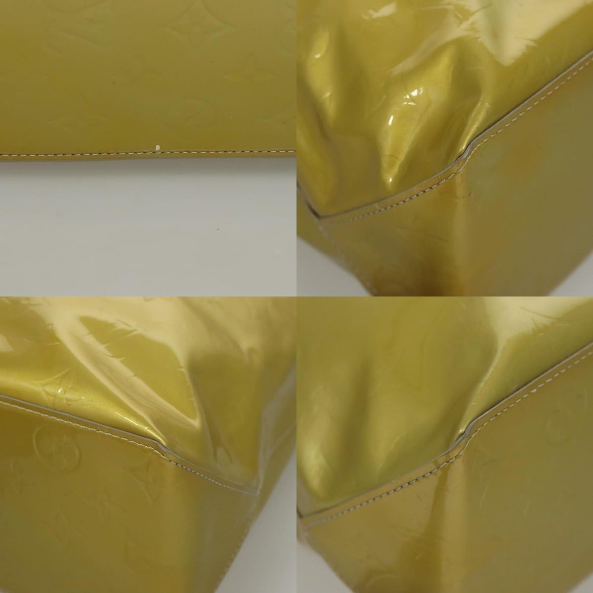 Louis Vuitton LOUIS VUITTON Monogram Vernis Reade MM Hand Bag Gris M91142 Size ONE SIZE - 10 Thumbnail