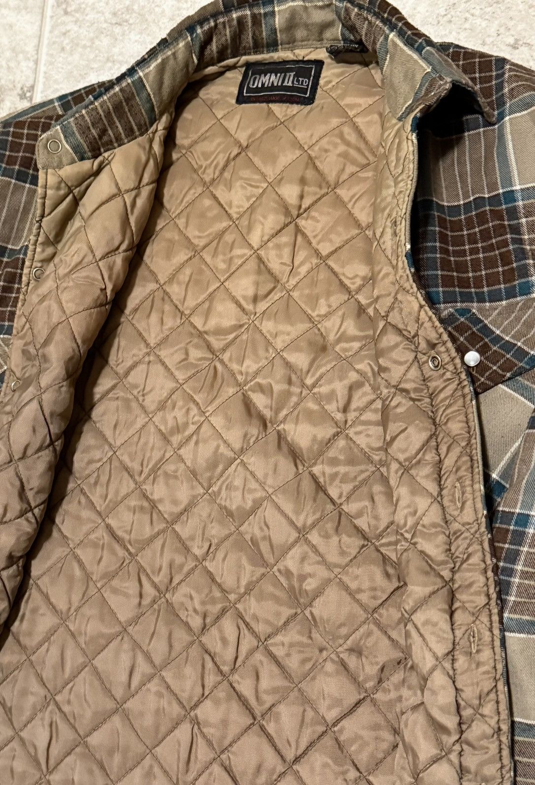 Flannel × Vintage Vintage Quited Flannel Jacket Size US M / EU 48-50 / 2 - 2 Thumbnail