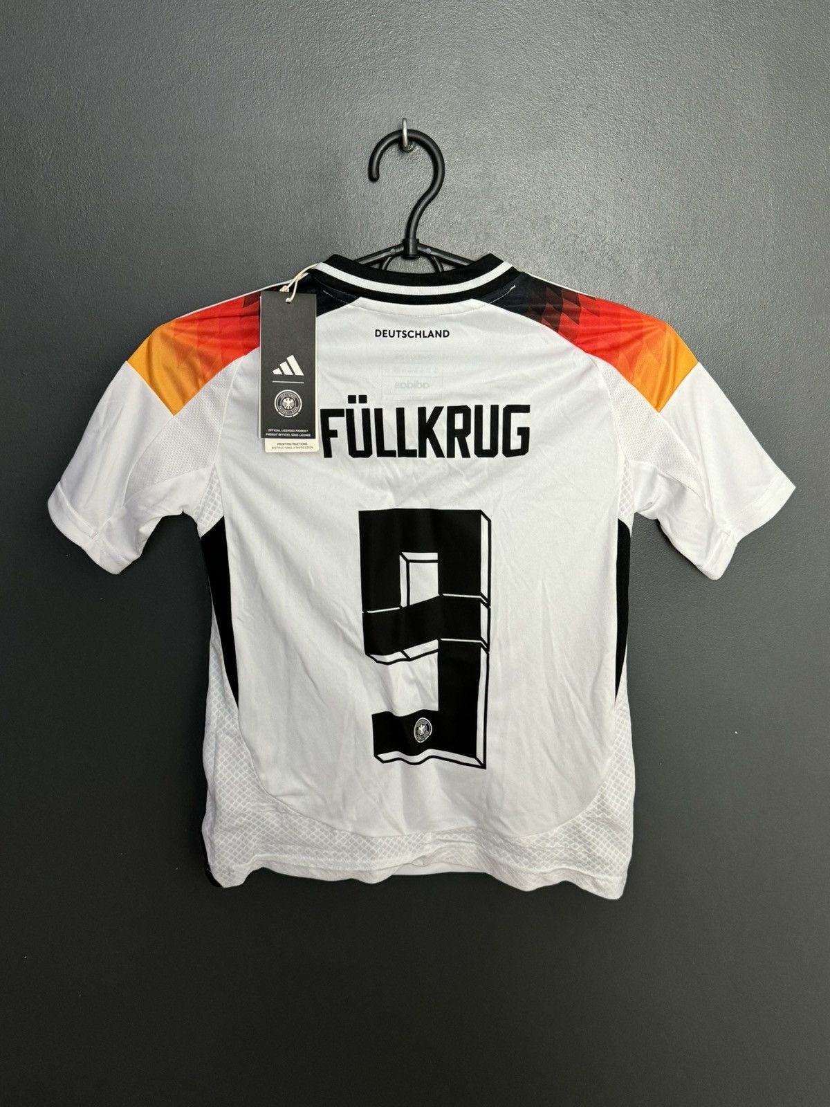 Adidas KIDS New Germany 2024 Home Fullkrug Football Jersey T-Shirt Size US XS / EU 42 / 0 - 1 Thumbnail