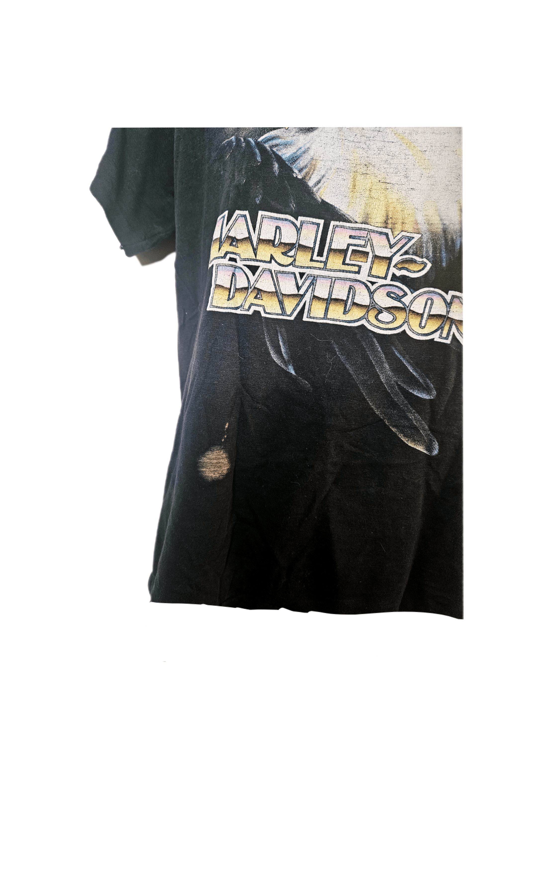 Harley Davidson Vintage 1983 Harley Davidson tshirt w/bleach stain Size S / US 4 / IT 40 - 4 Thumbnail