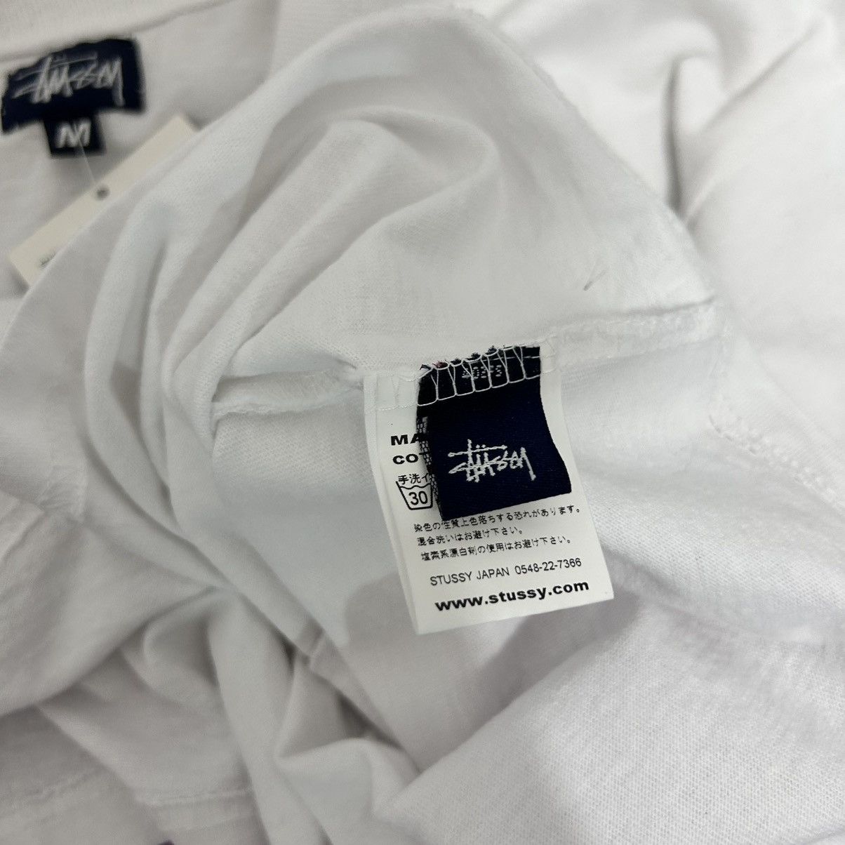 Stussy × Vintage STUSSY PROCESS STRIPE TEE VINTAGE 1990’s Size US M / EU 48-50 / 2 - 6 Thumbnail