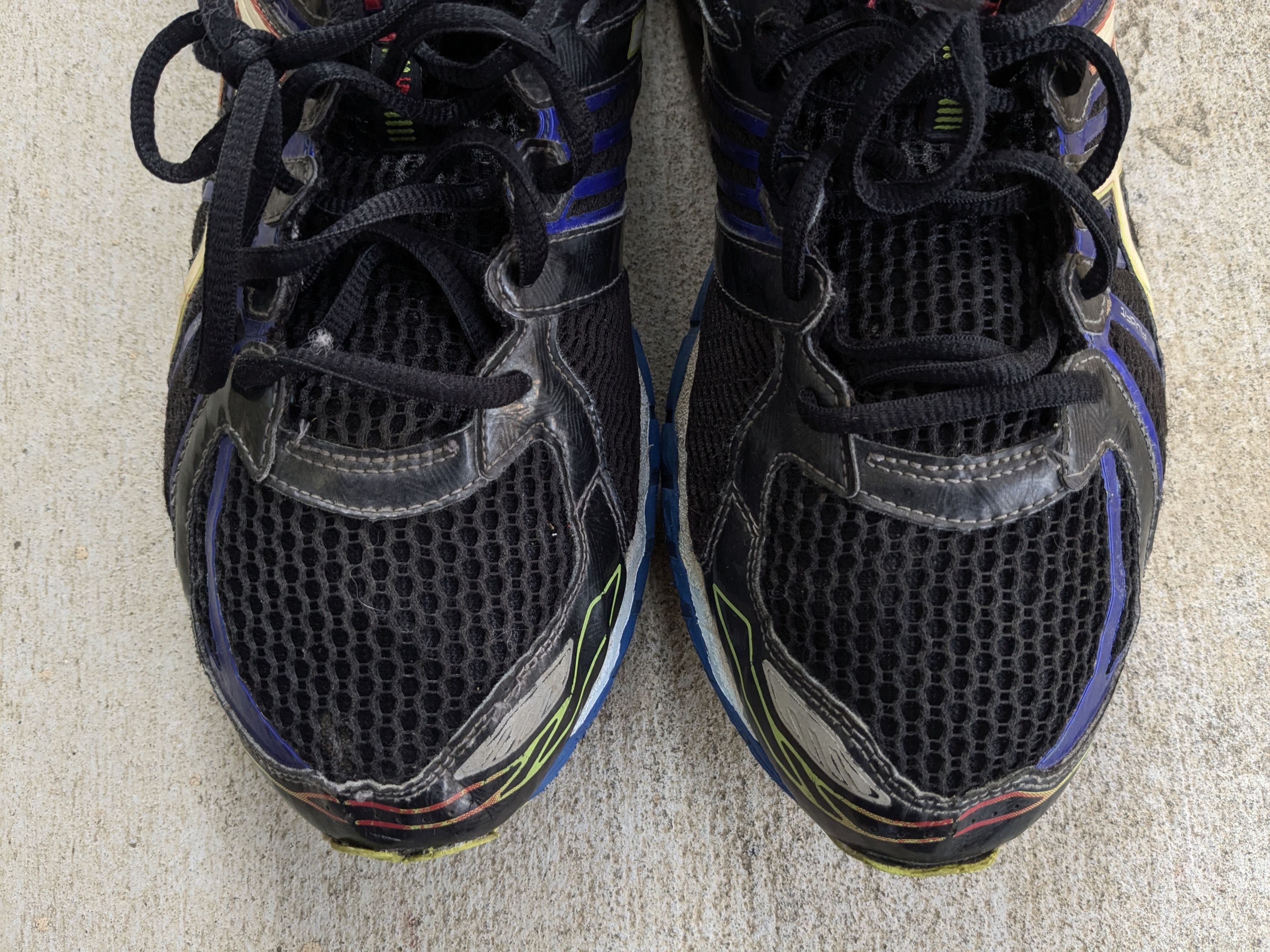 Asics Vintage Asics Gel Nimbus 11 Black Blue T3B0N Size US 11 / EU 44 - 3 Thumbnail