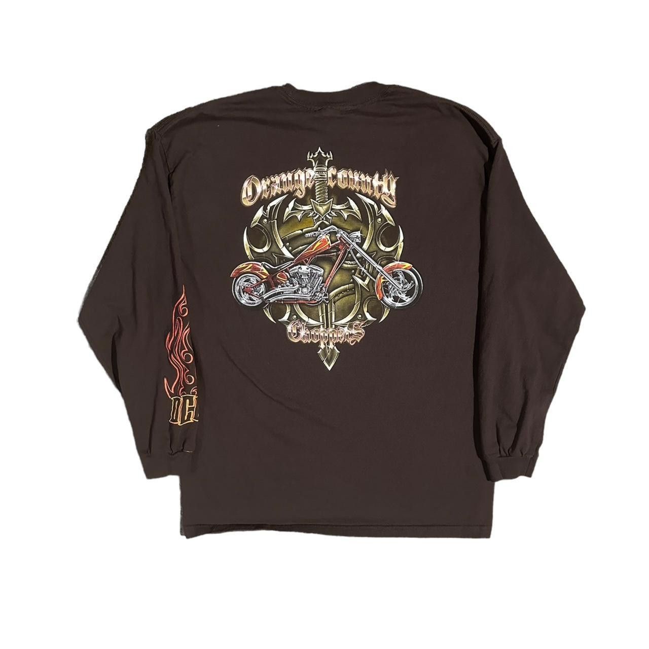 Designer Vintage 90s Orange County Choppers Long-Sleeve Shirt Size US XL / EU 56 / 4 - 3 Thumbnail