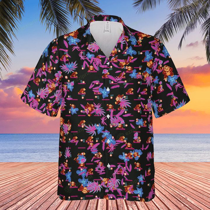 Other DONKEY KONG PATTERN NINTENDO VIDEO GAMES HAWAIIAN SHIRT Size US L / EU 52-54 / 3 - 3 Thumbnail