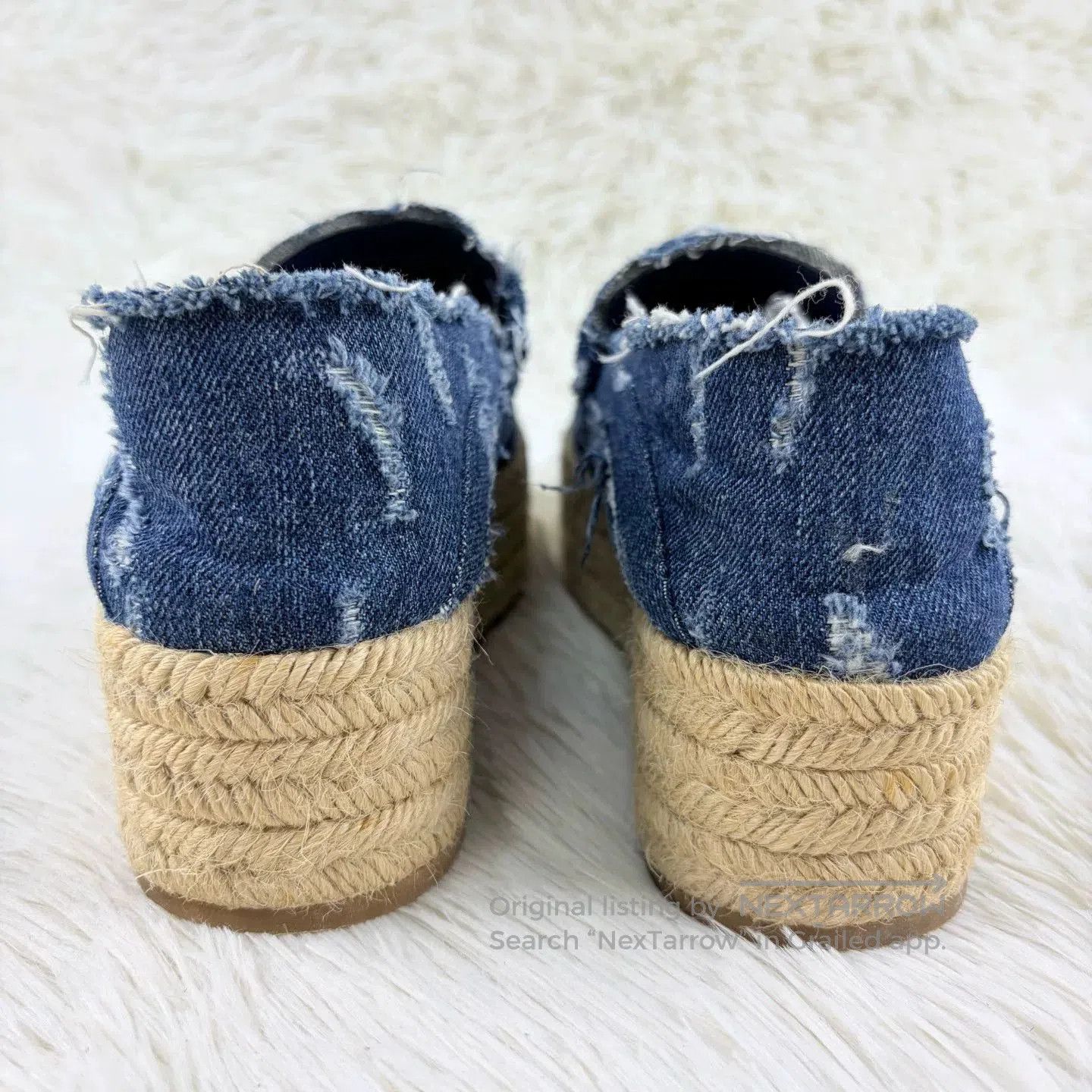 Miu Miu MiuMiu Denim Platform Espadrilles. Size US 6.5 / IT 36.5 - 4 Thumbnail