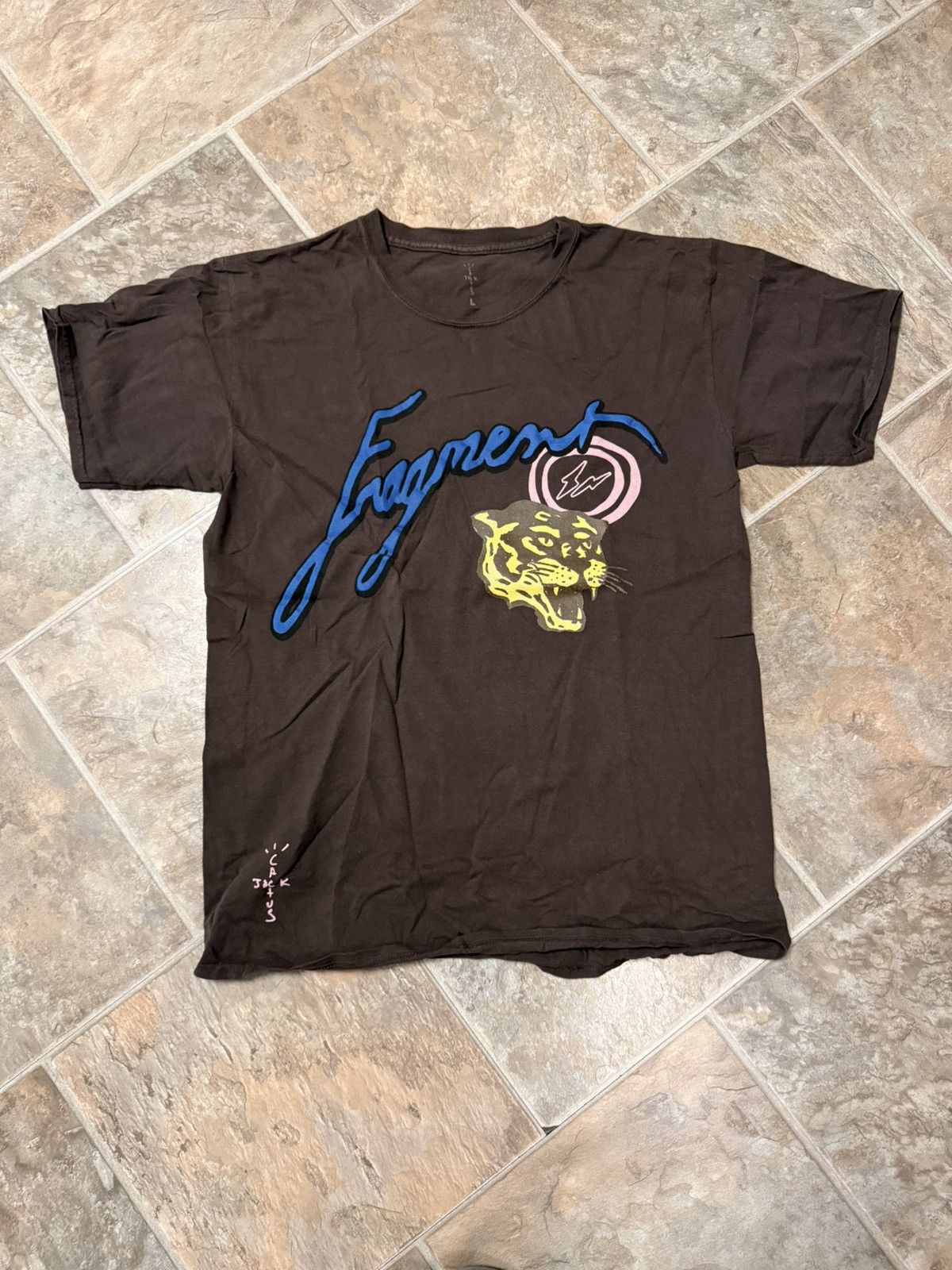 Fragment Design × Kaws × Travis Scott Fragment Design x Travis Scott Tiger T-shirt Size US L / EU 52-54 / 3 - 1 Thumbnail
