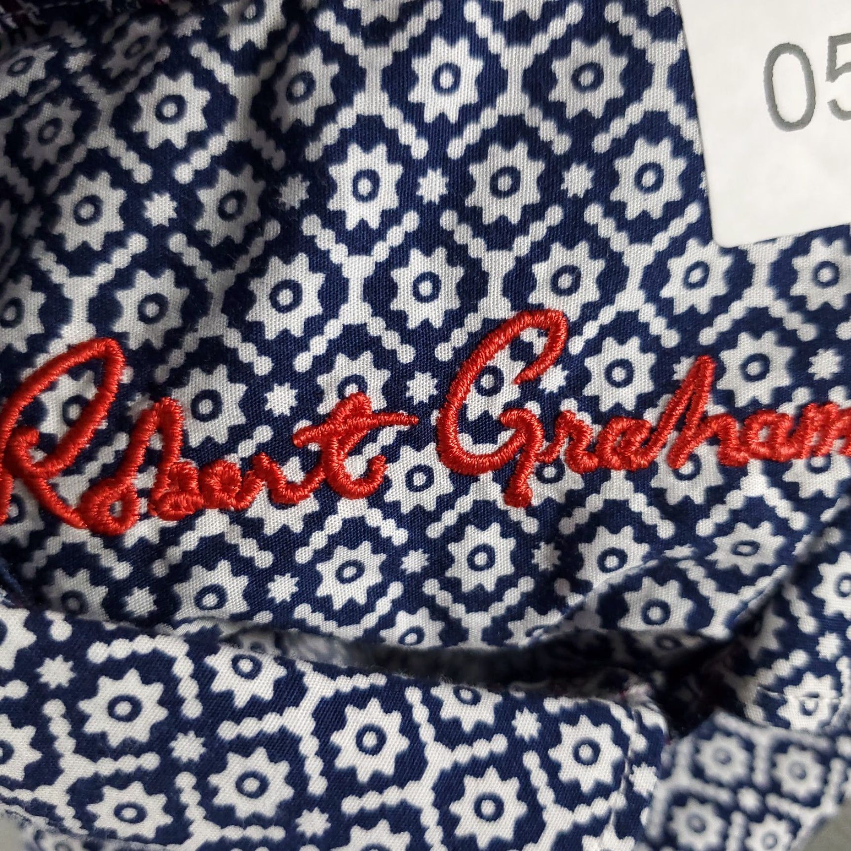 Robert Graham Robert Graham Blue Geometric Button-Up Shirt Mens Medium Short Sleeve Size US M / EU 48-50 / 2 - 6 Thumbnail