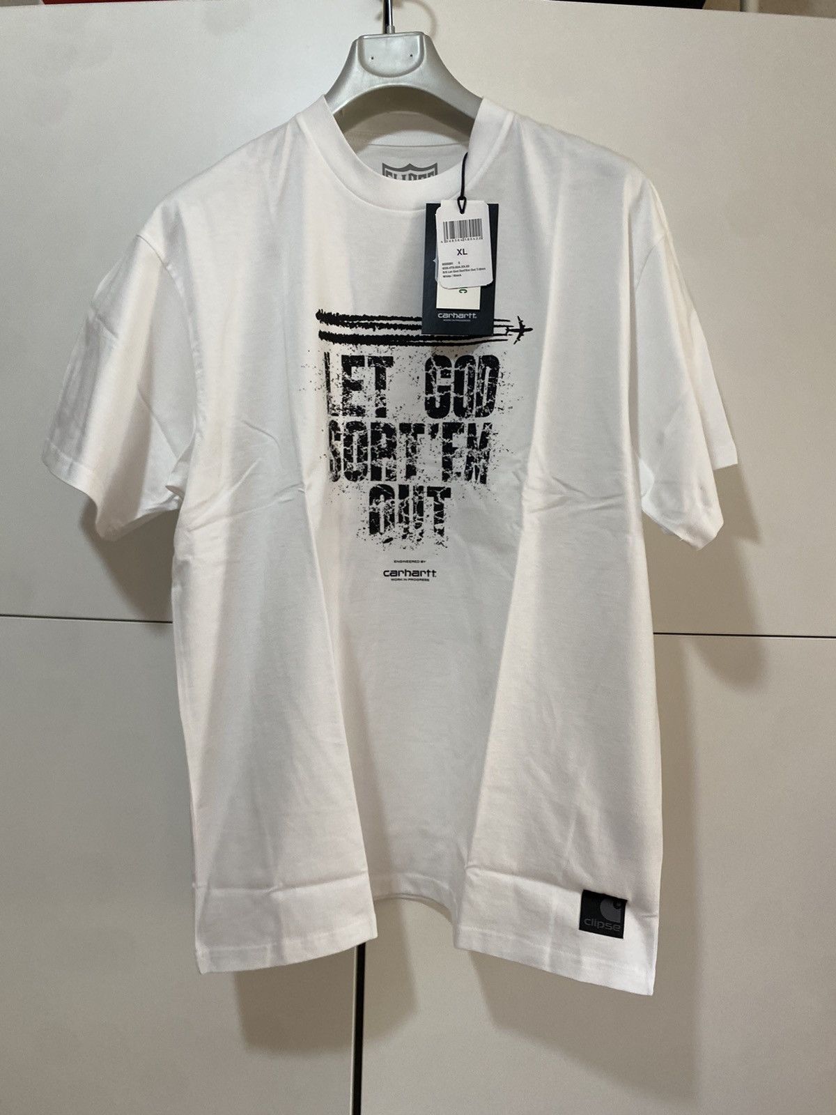 Carhartt Wip Carhartt WIP X Clipse Let God sort'em out XL white t-shirt Size US XL / EU 56 / 4 - 1 Thumbnail