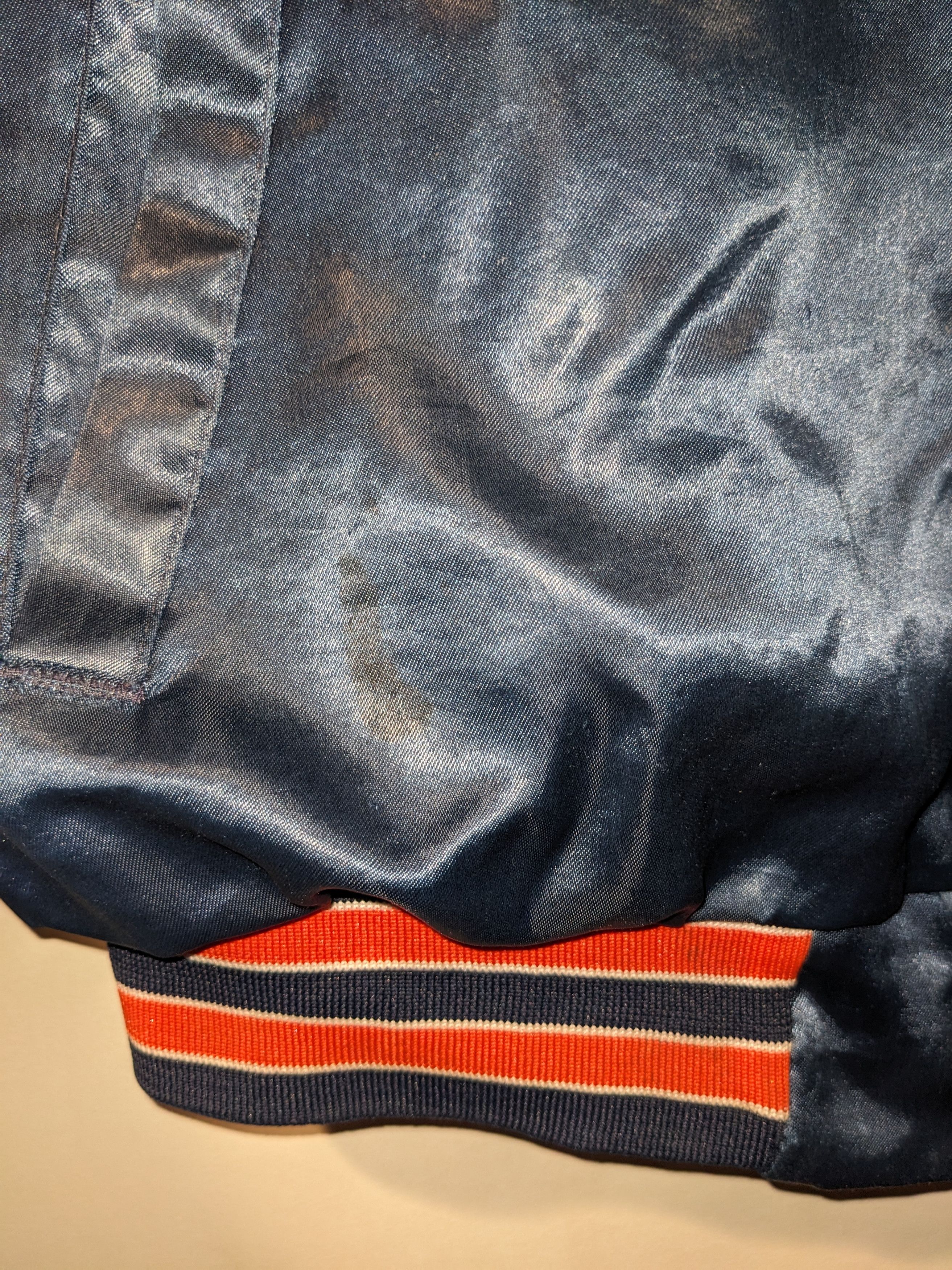 NFL × Vintage Vintage 80s Chicago Bears NFL Chalk Line Satin Jacket Size US L / EU 52-54 / 3 - 8 Thumbnail