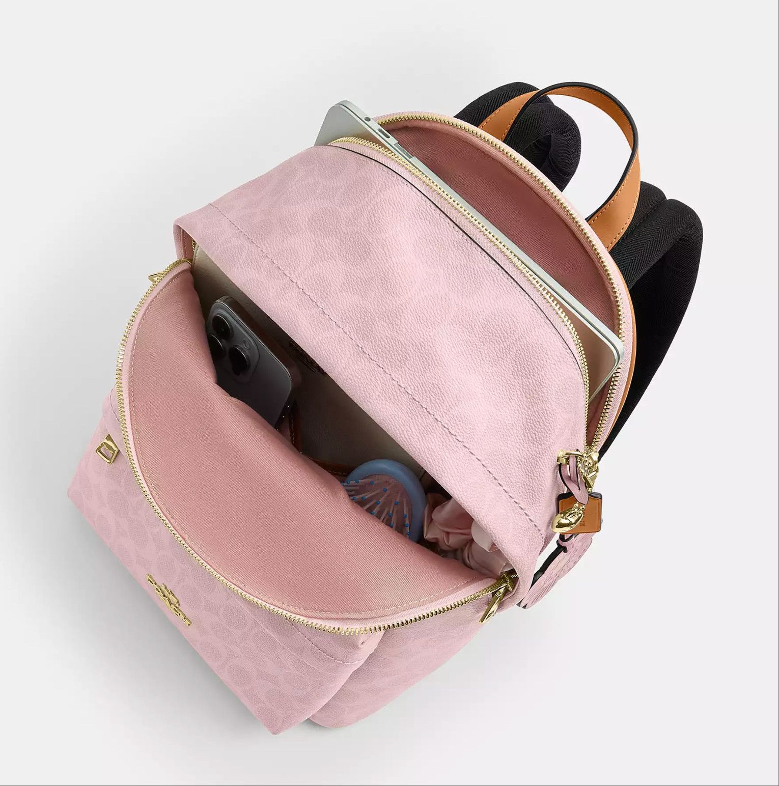 Coach Taylor Small Backpack In Signature Canvas With Charms CEF46 Size ONE SIZE - 10 Thumbnail