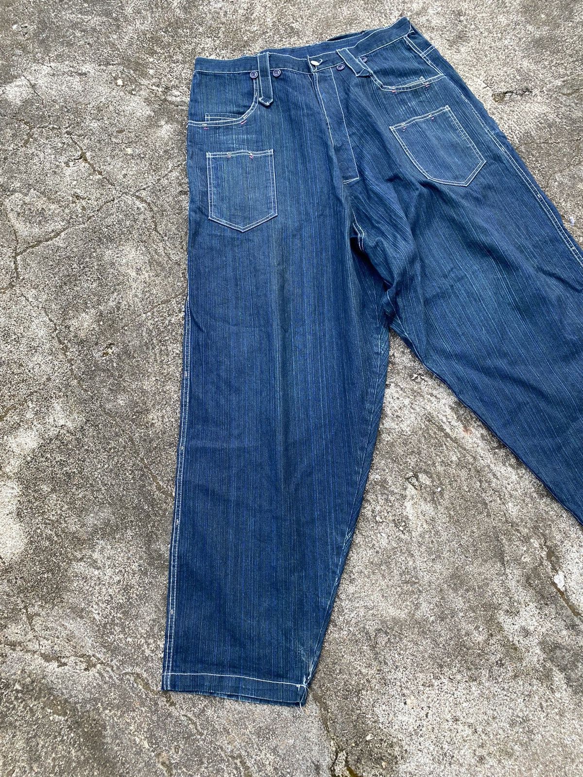 If Six Was Nine × Japanese Brand Y2K FrankU baggy Size US 35 - 3 Thumbnail