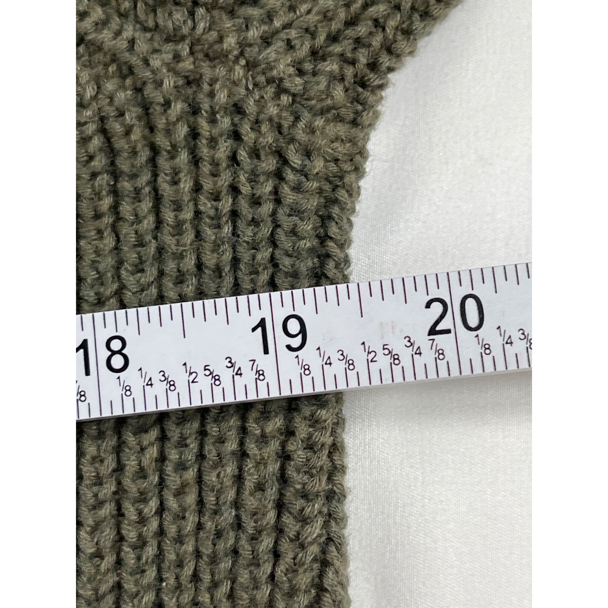 Talbots Talbots SKU 7692 Womens Olive Green Ribbed Knit Sweater Size Size L / US 10 / IT 46 - 4 Thumbnail