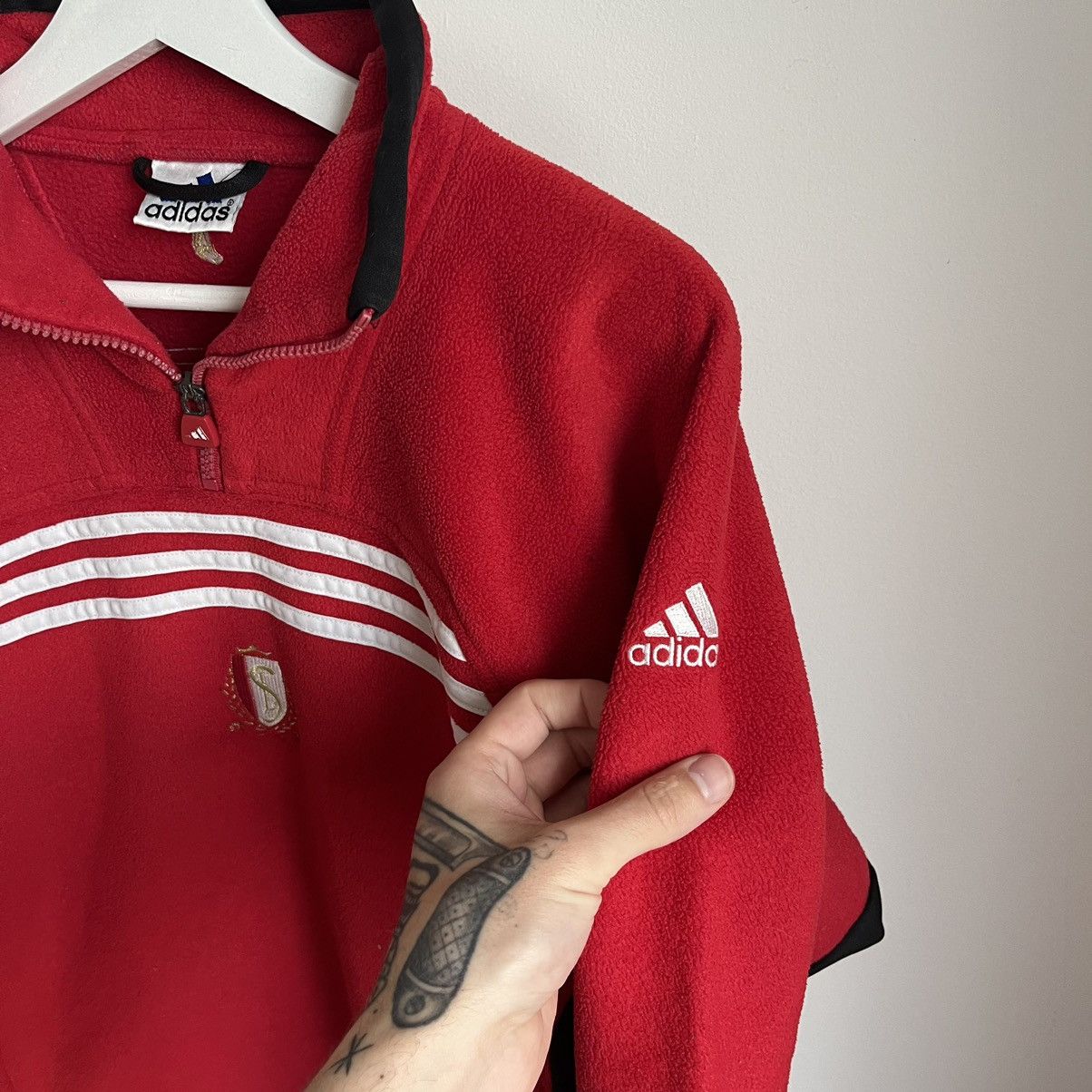 Adidas Vintage Adidas FC Standard 90s Fleece Jacket Size US S / EU 44-46 / 1 - 5 Thumbnail