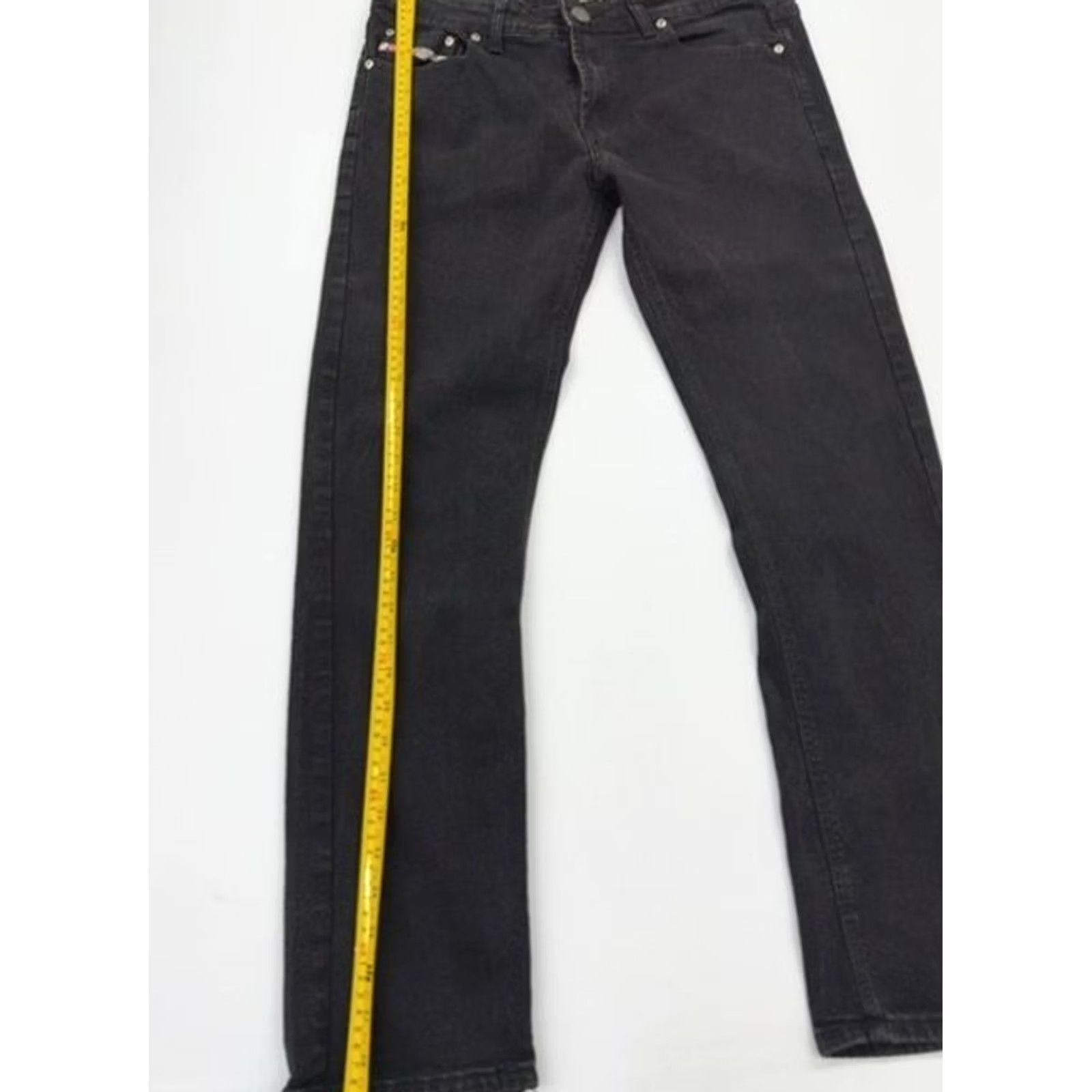 Diesel Diesel Black Straight Jeans W32 Button 5-Pocket Logo Patch Mens Jeans Black 32 Size US 32 / EU 48 - 5 Thumbnail