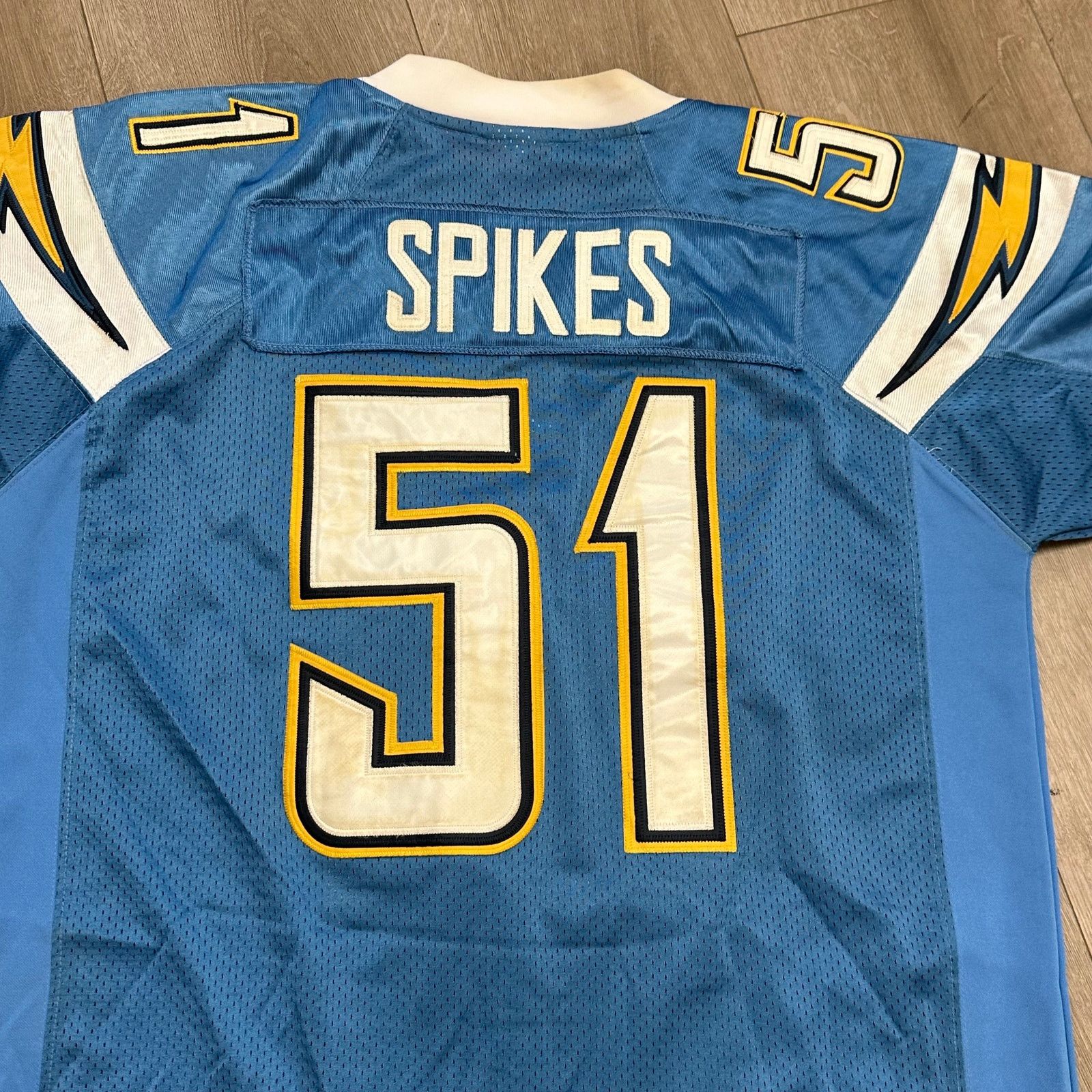 Reebok Vintage Reebok NFL San Diego Chargers Spikes 51 Blue Jersey Size US XL / EU 56 / 4 - 8 Thumbnail