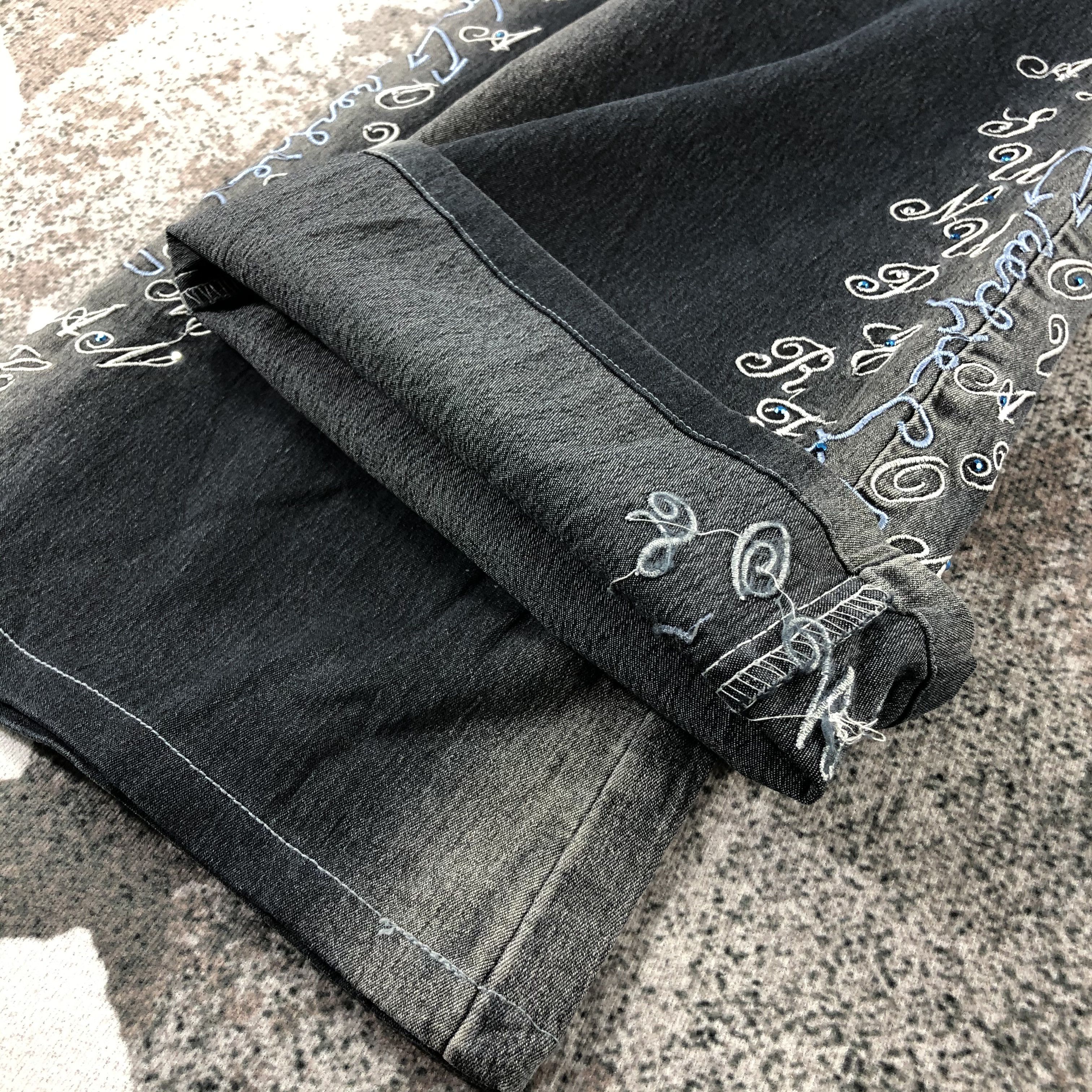 Japanese Brand Vintage Japanese Brand Jeans Embroidered Flare Pants Size US 28 / EU 44 - 5 Thumbnail