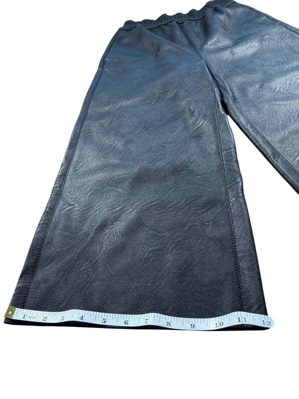 Stella McCartney Stella McCartney Leather Wide Leg Trousers Size 36" / US 14 / IT 50 - 4 Thumbnail