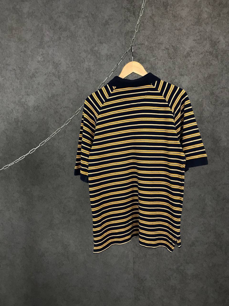 Adidas × Vintage Adidas vintage sportswear striped polo tee Size US M / EU 48-50 / 2 - 8 Thumbnail