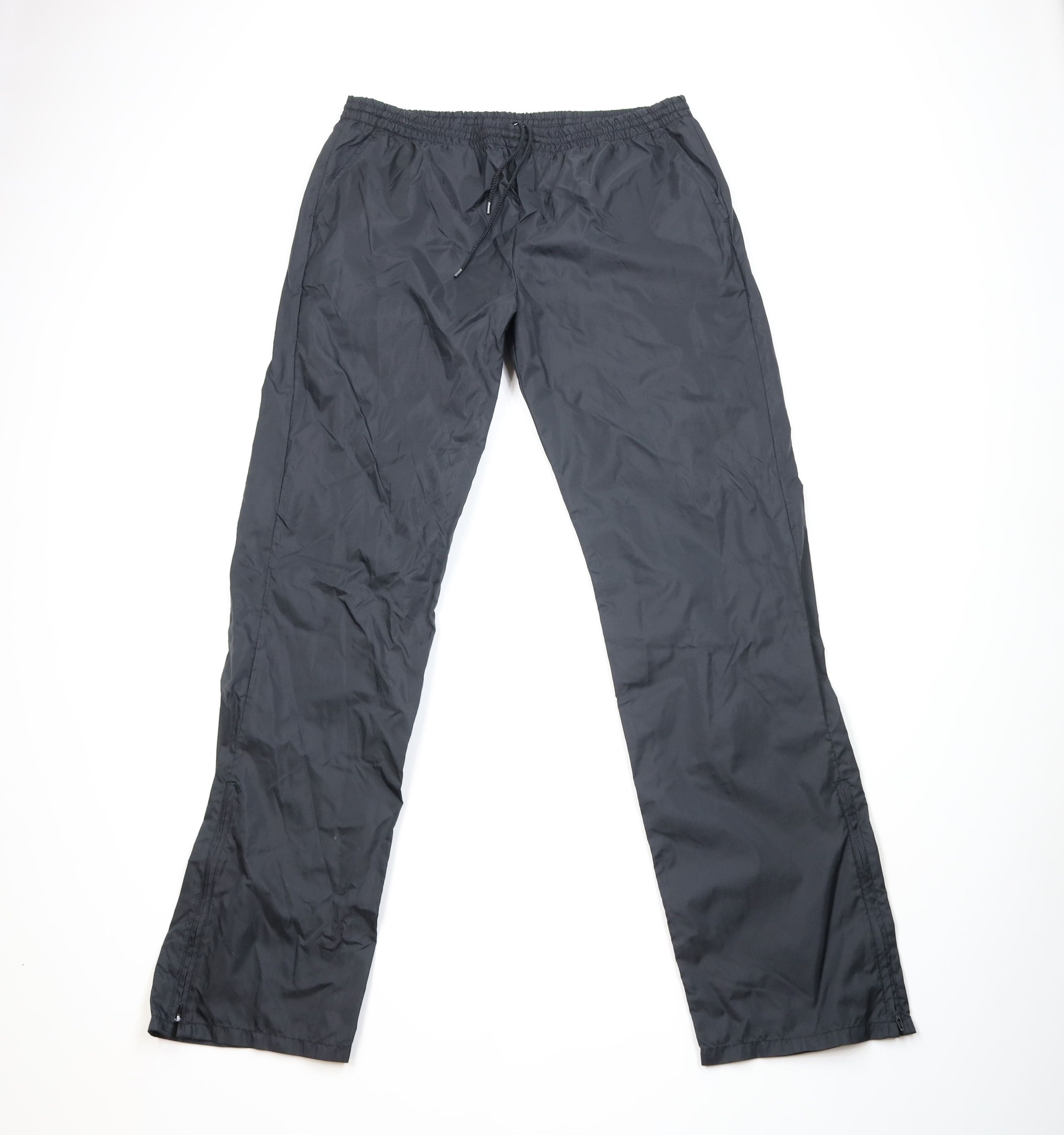 Brooks Vintage 90s Brooks Running Wide Leg Windbreaker Pants Black Size US 38 / EU 54 - 1 Thumbnail