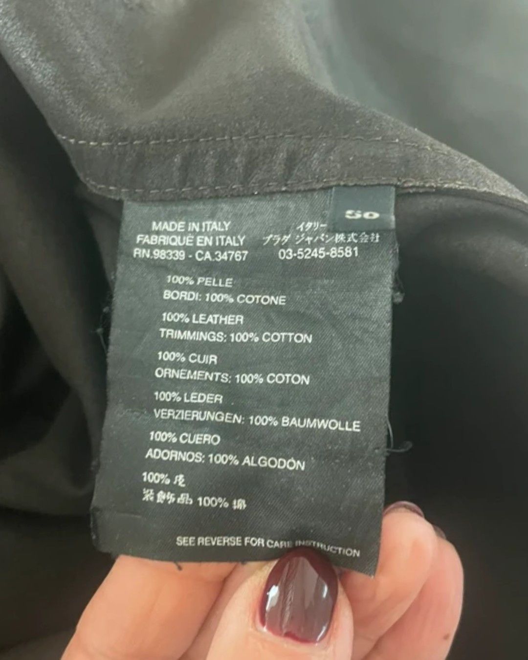 Prada LEATHER BIKER BOMBER JACKET Size US M / EU 48-50 / 2 - 5 Thumbnail