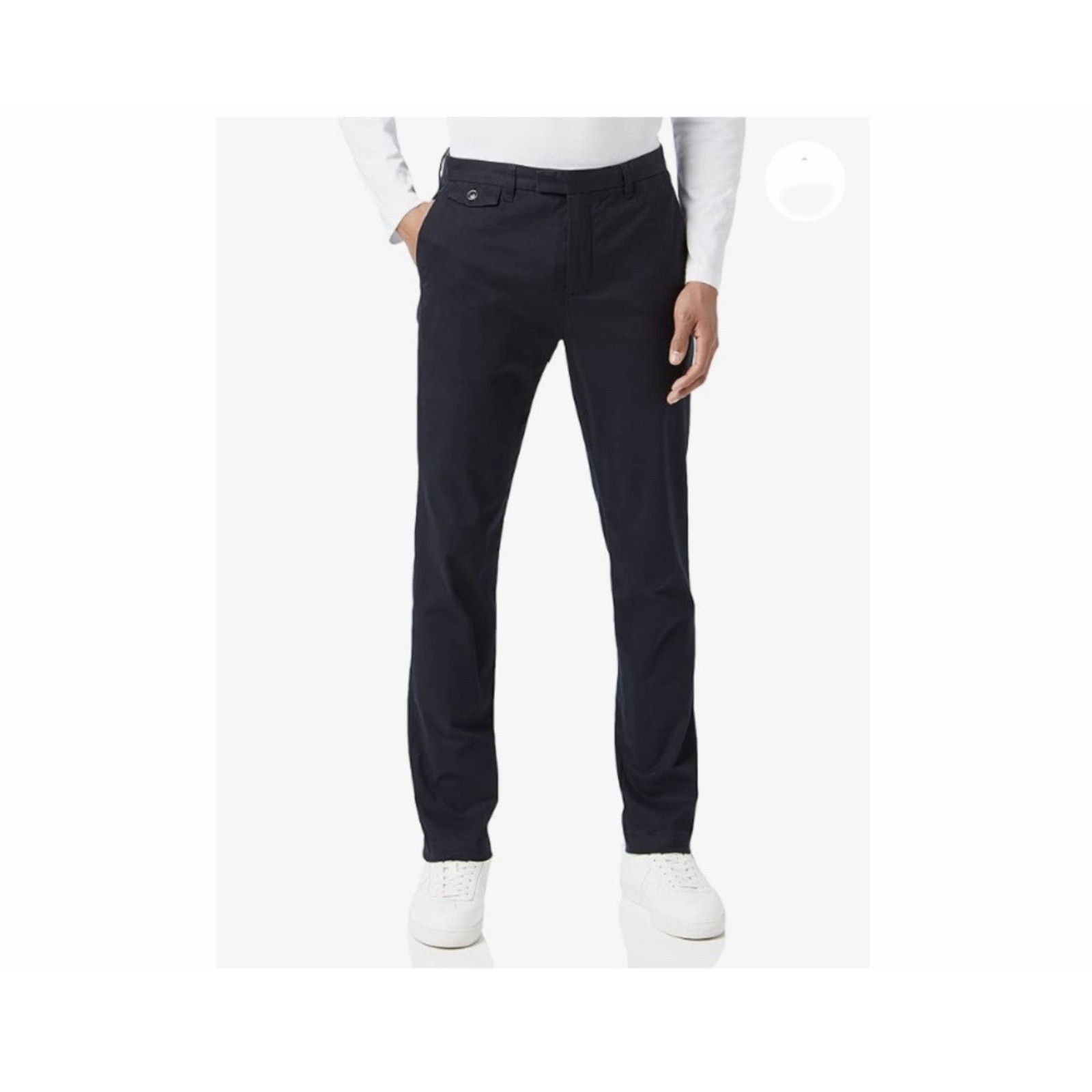 Ted Baker Ted Baker Mens Irvine Slim Fit Dress Trousers 30 Dark Navy Size US 30 / EU 46 - 1 Thumbnail