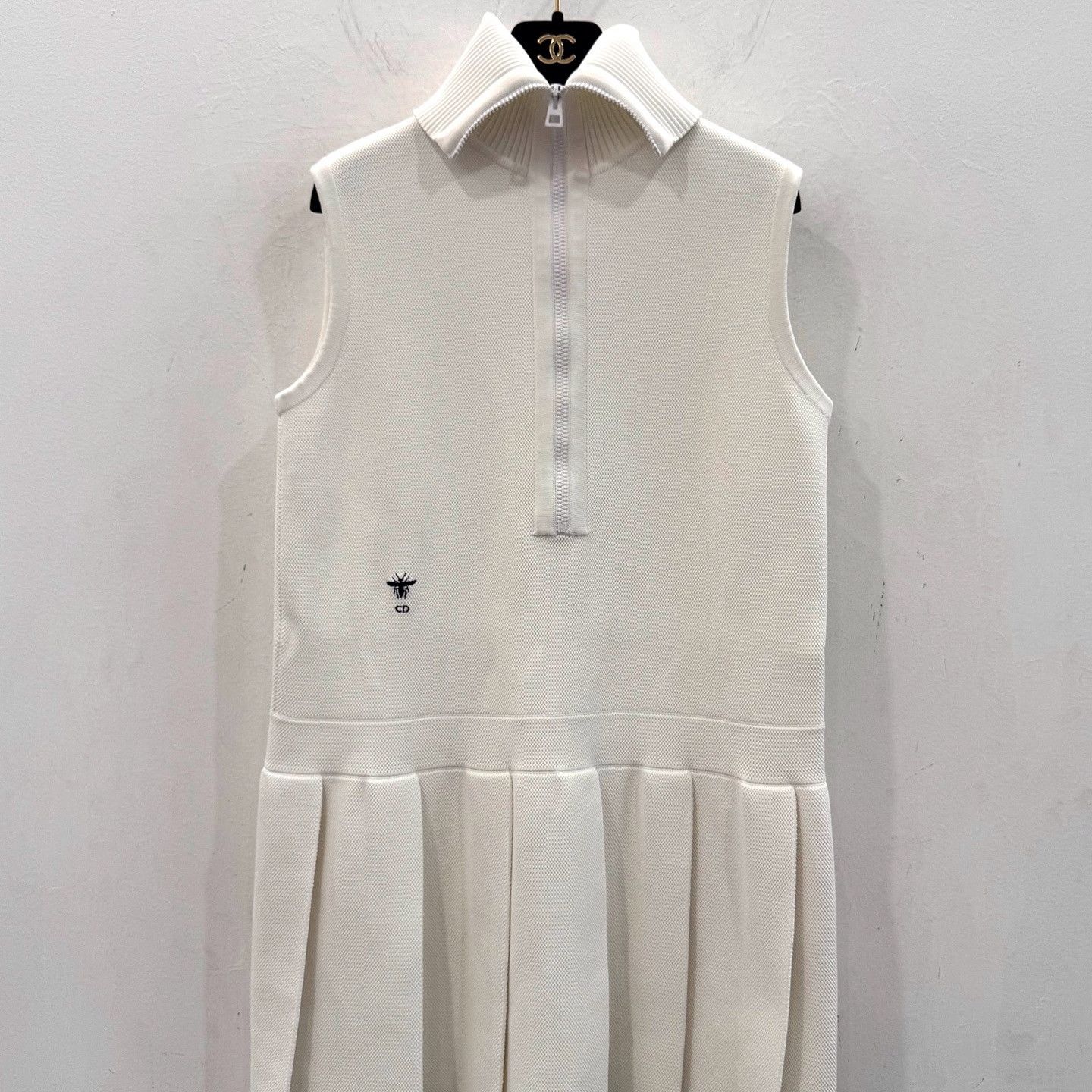 Dior Dior Bee Embroidered Zip Mini Dress Size 40 Size M / US 6-8 / IT 42-44 - 1 Thumbnail
