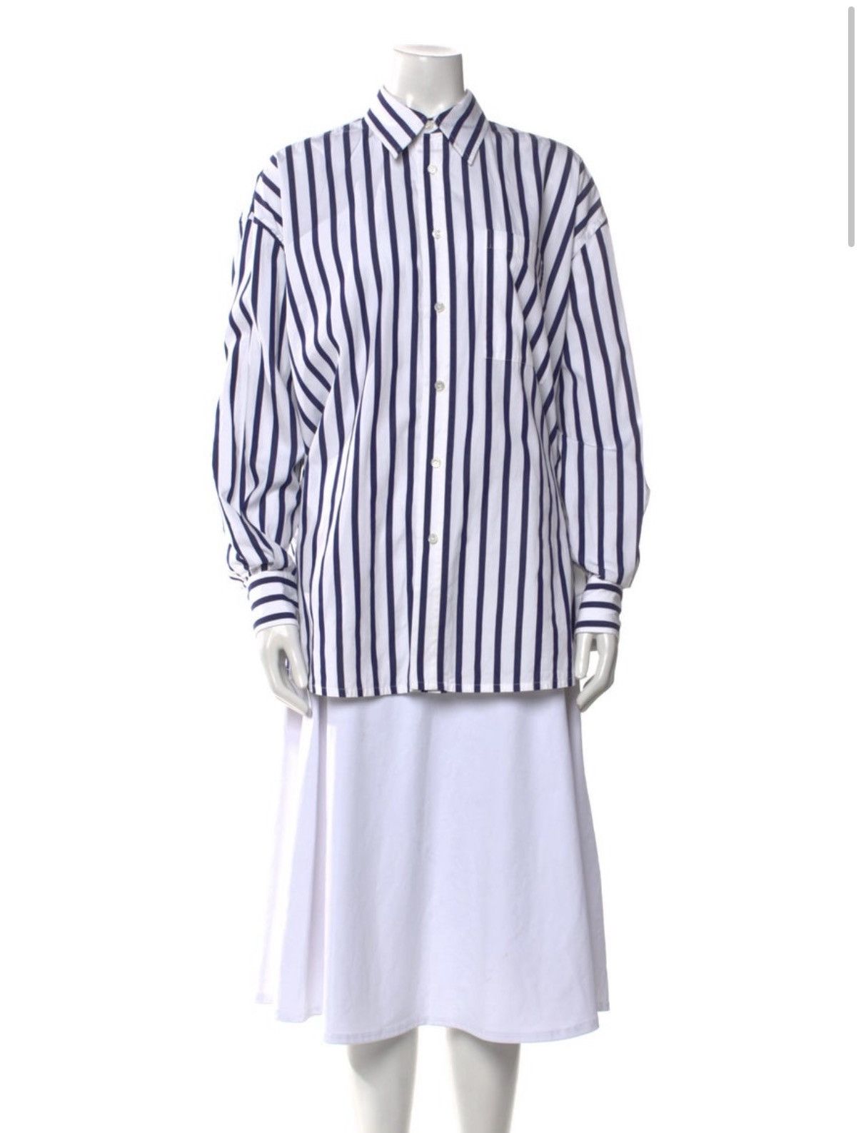 Bottega Veneta NWOT Bottega Veneta Striped Shirt Size 38 / S Size XS / US 0-2 / IT 36-38 - 5 Thumbnail