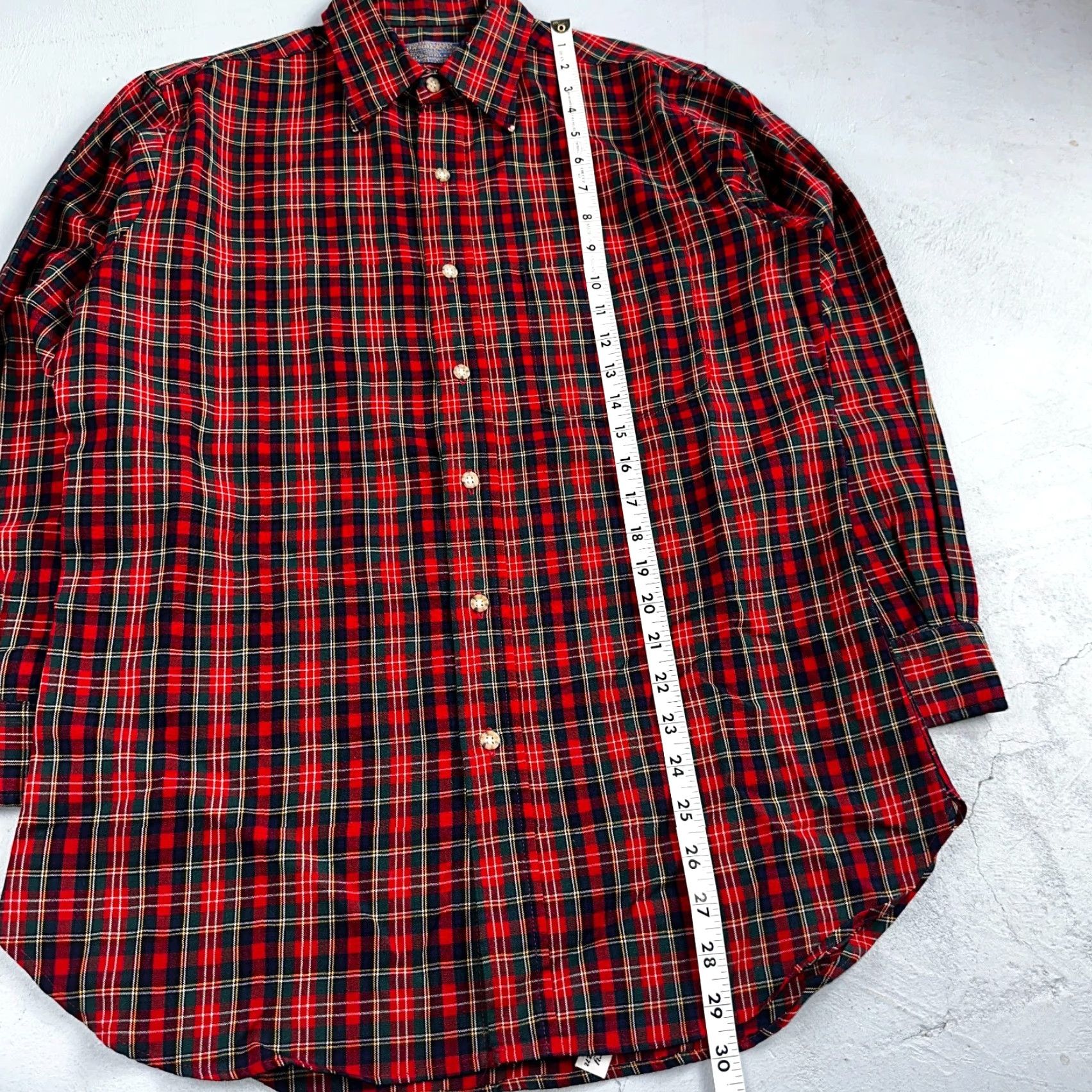 Pendleton VINTAGE Pendleton Shirt Mens M Wool Plaid Flannel USA Button 70s Red Size US M / EU 48-50 / 2 - 5 Thumbnail
