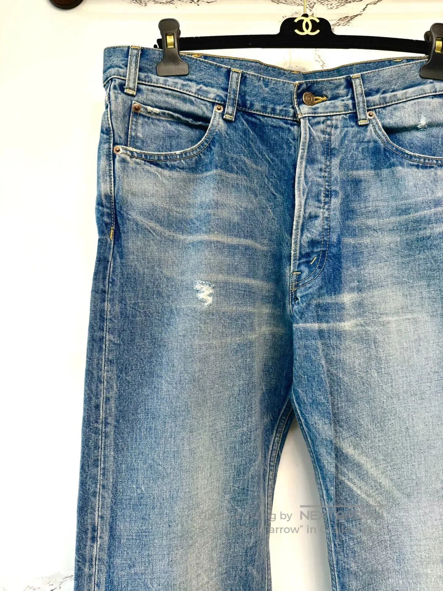 Celine celine blue washed straight leg jeans. Size US 33 - 2 Thumbnail